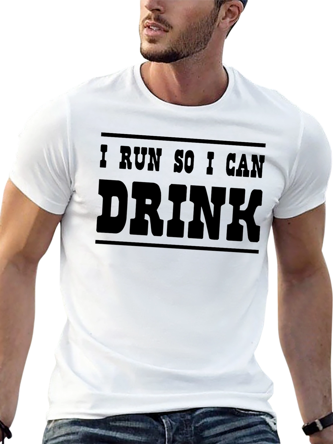 I Run So I Can Drink Funny Graphic Tee