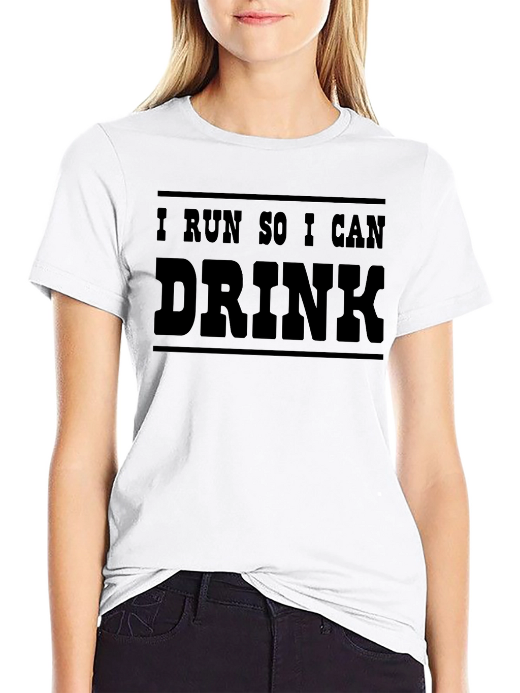 I Run So I Can Drink Funny Graphic Tee