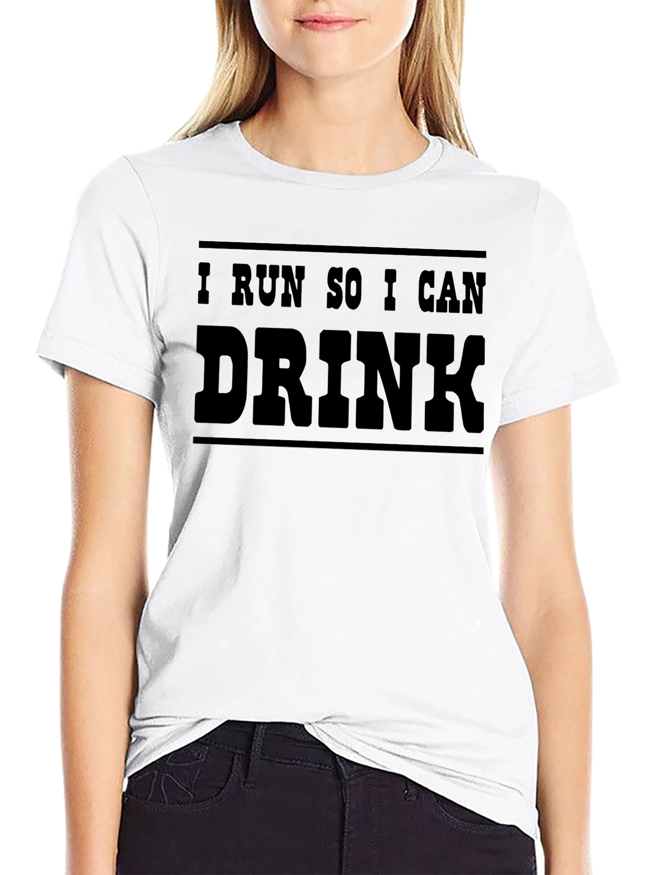 I Run So I Can Drink Funny Graphic Tee
