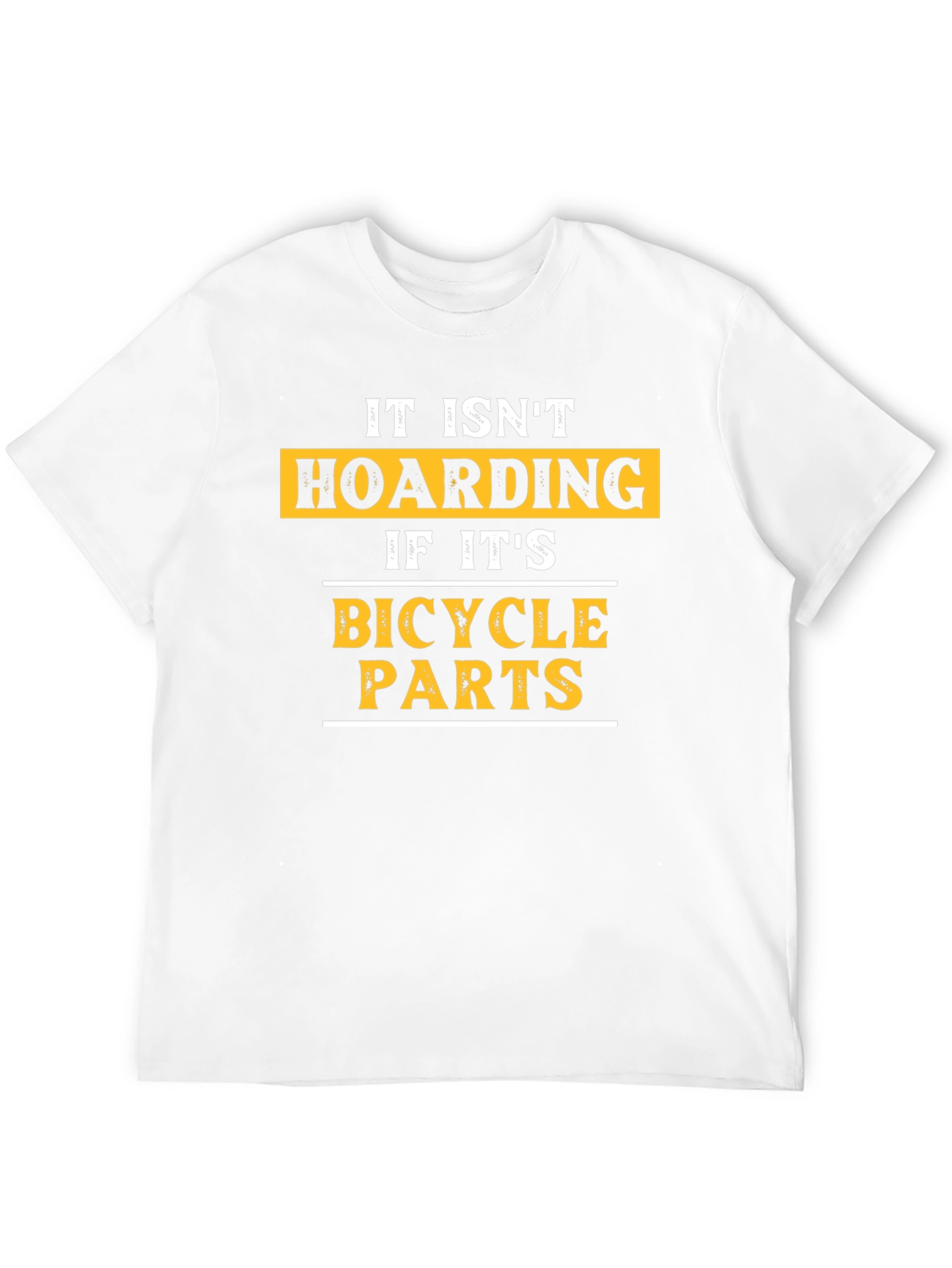 Bicycle Parts Hoarding Mens Black Graphic Tee