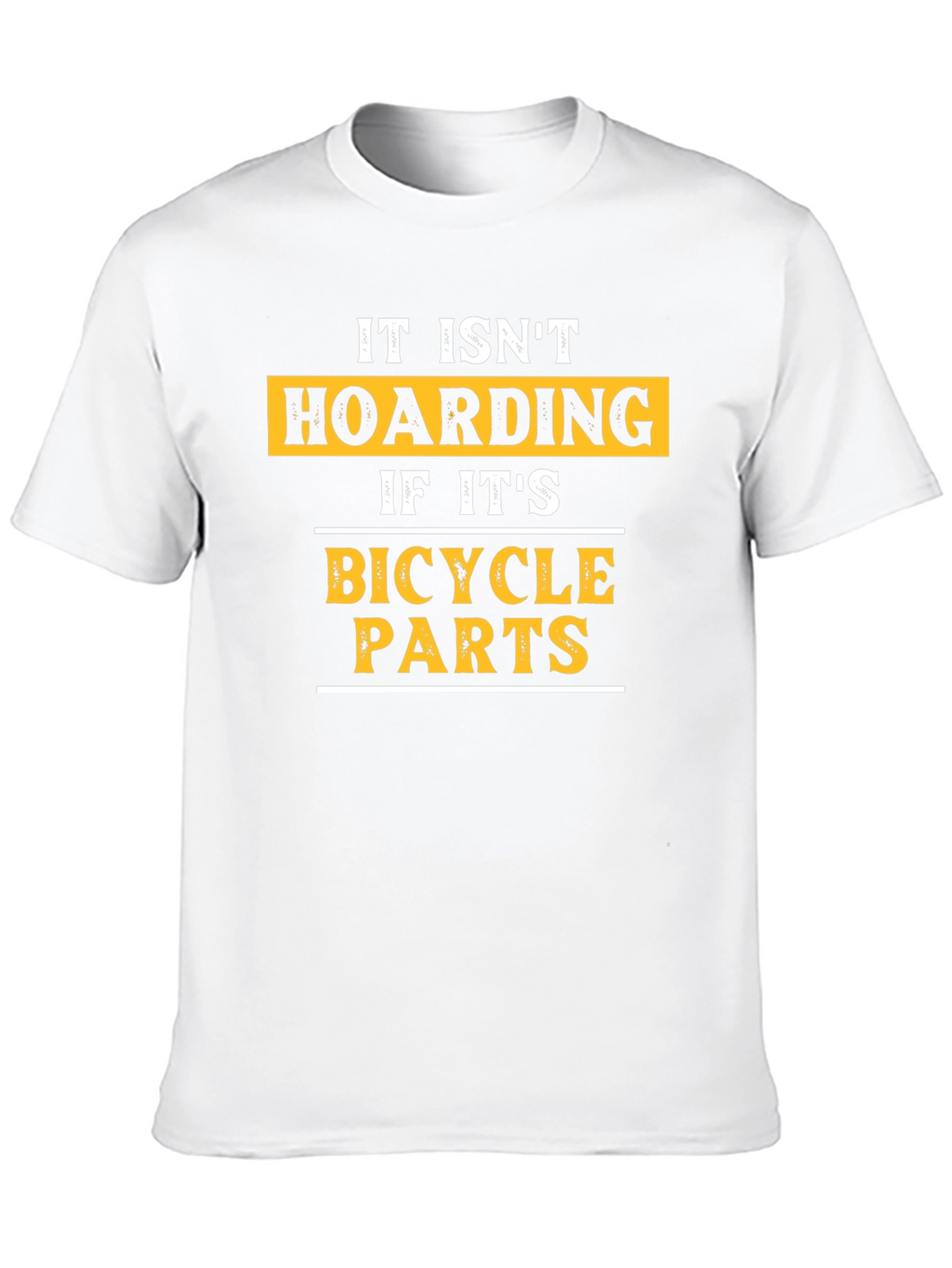 Bicycle Parts Hoarding Mens Black Graphic Tee