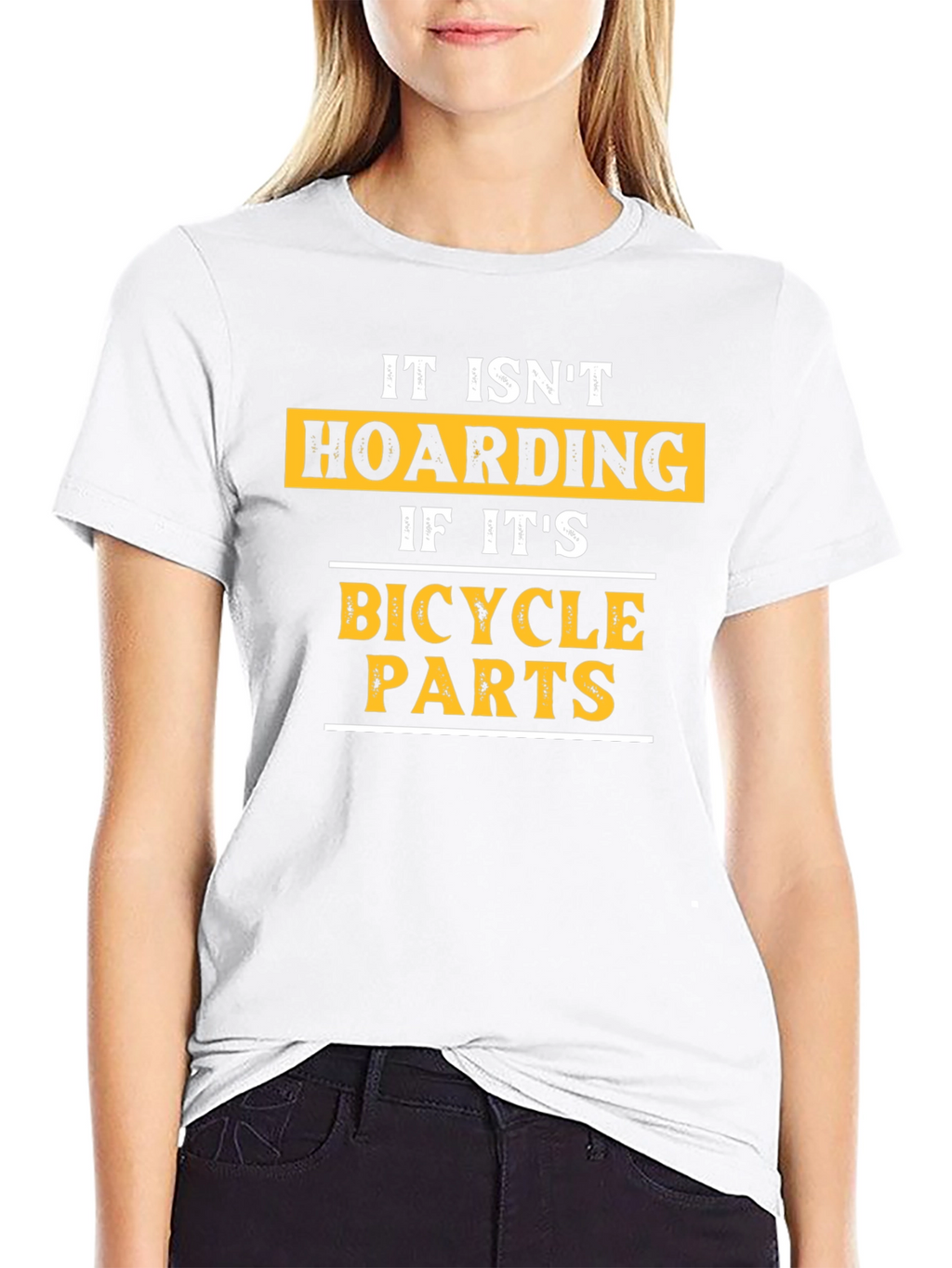 Bicycle Parts Hoarding Mens Black Graphic Tee