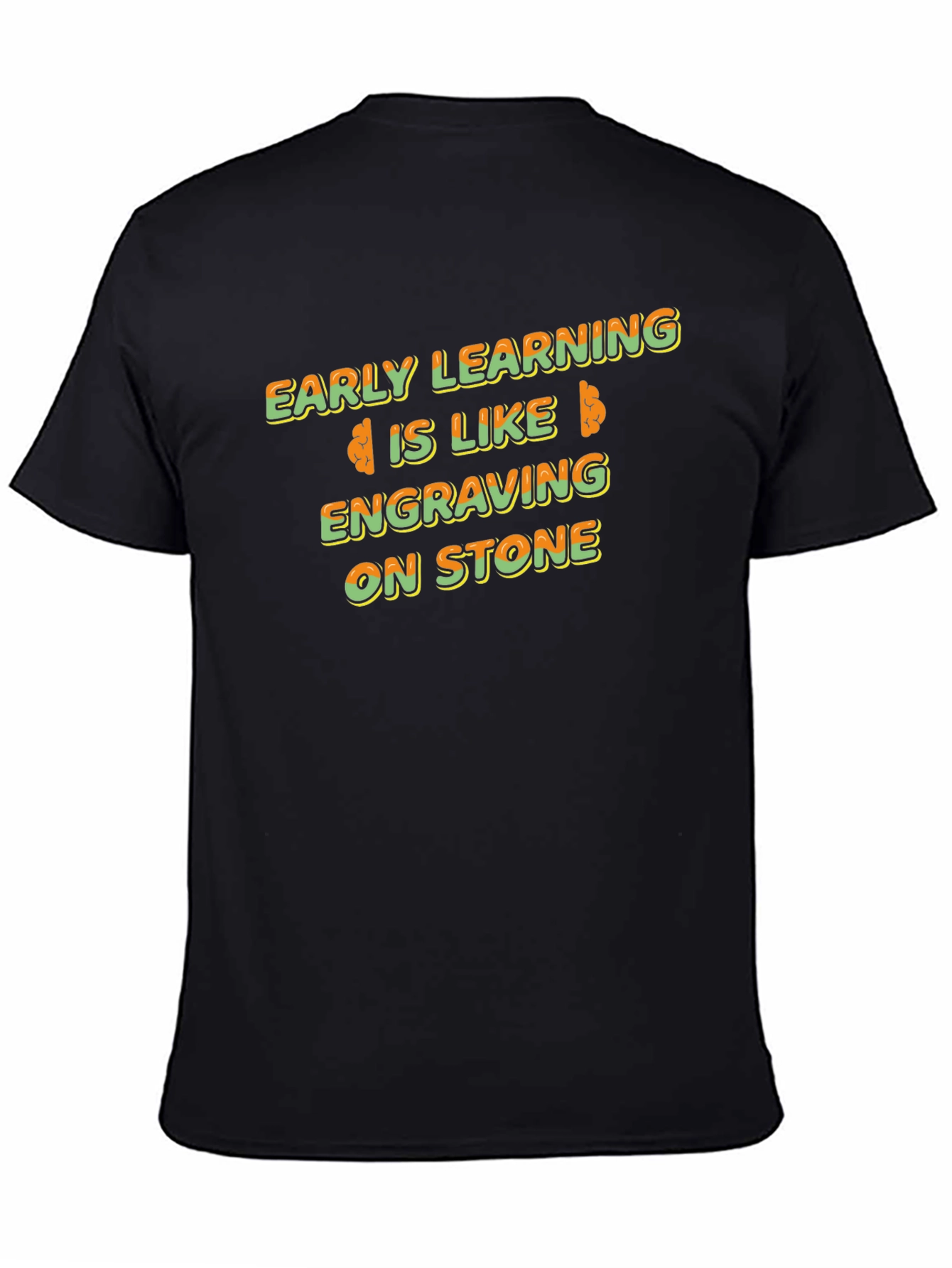 Early Learning Brain Tee - Engraving on Stone T-Shirt