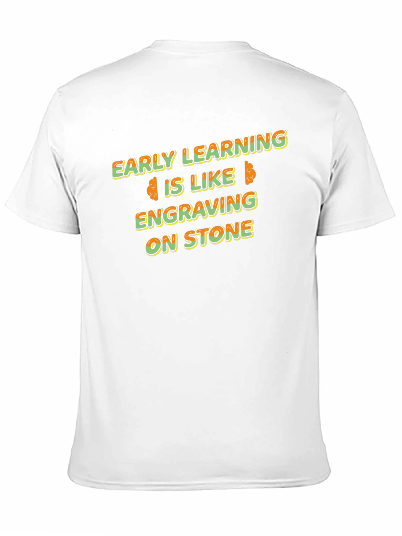 Early Learning Brain Tee - Engraving on Stone T-Shirt