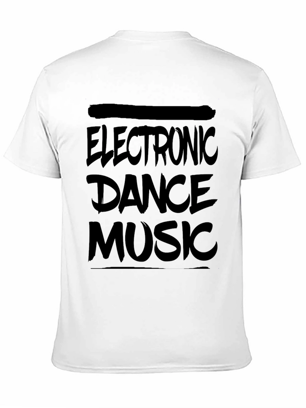 Electronic Dance Music Graphic T-Shirt - Black