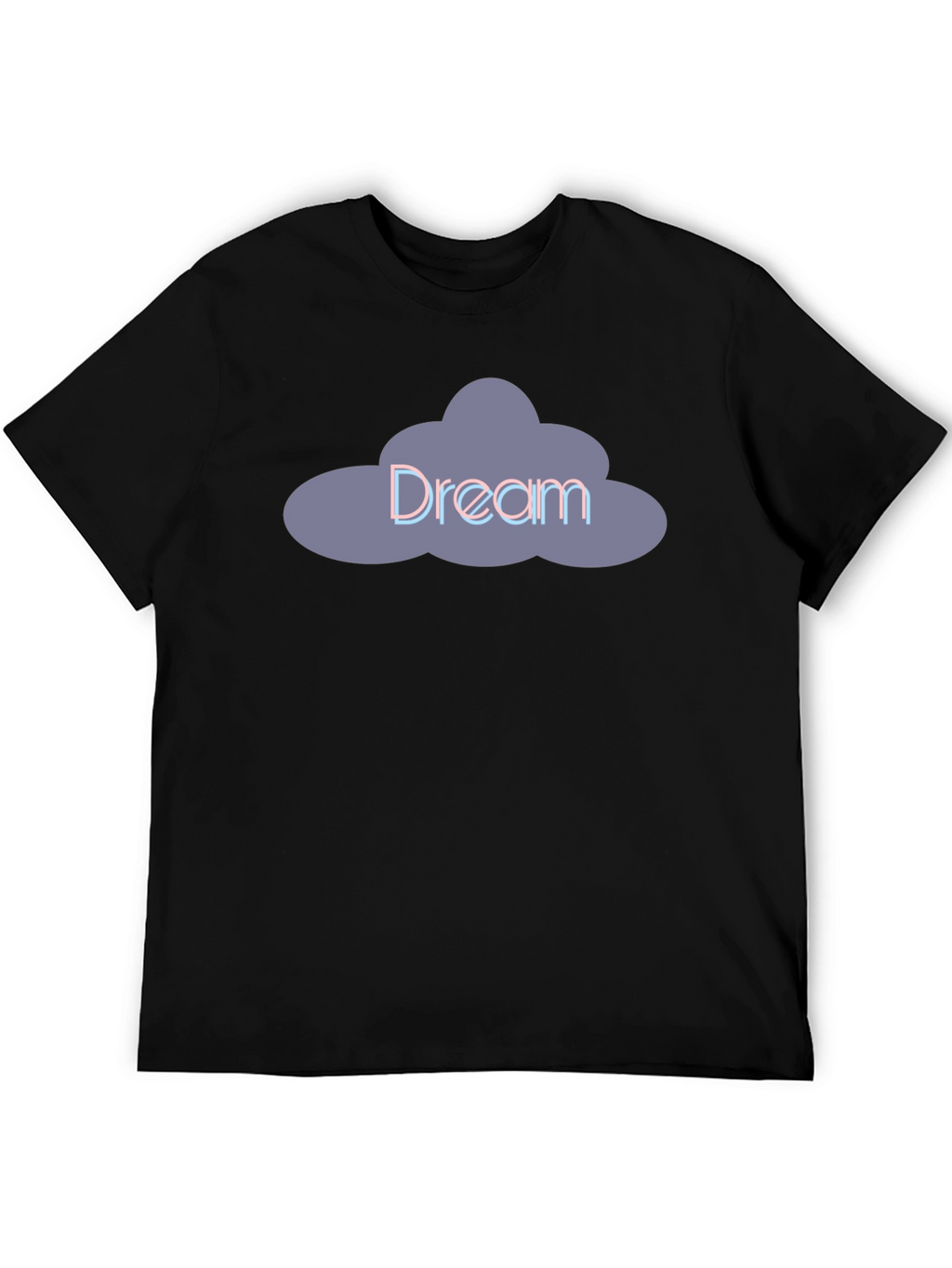 Dream Cloud Graphic Tee - Stylish Black T-Shirt