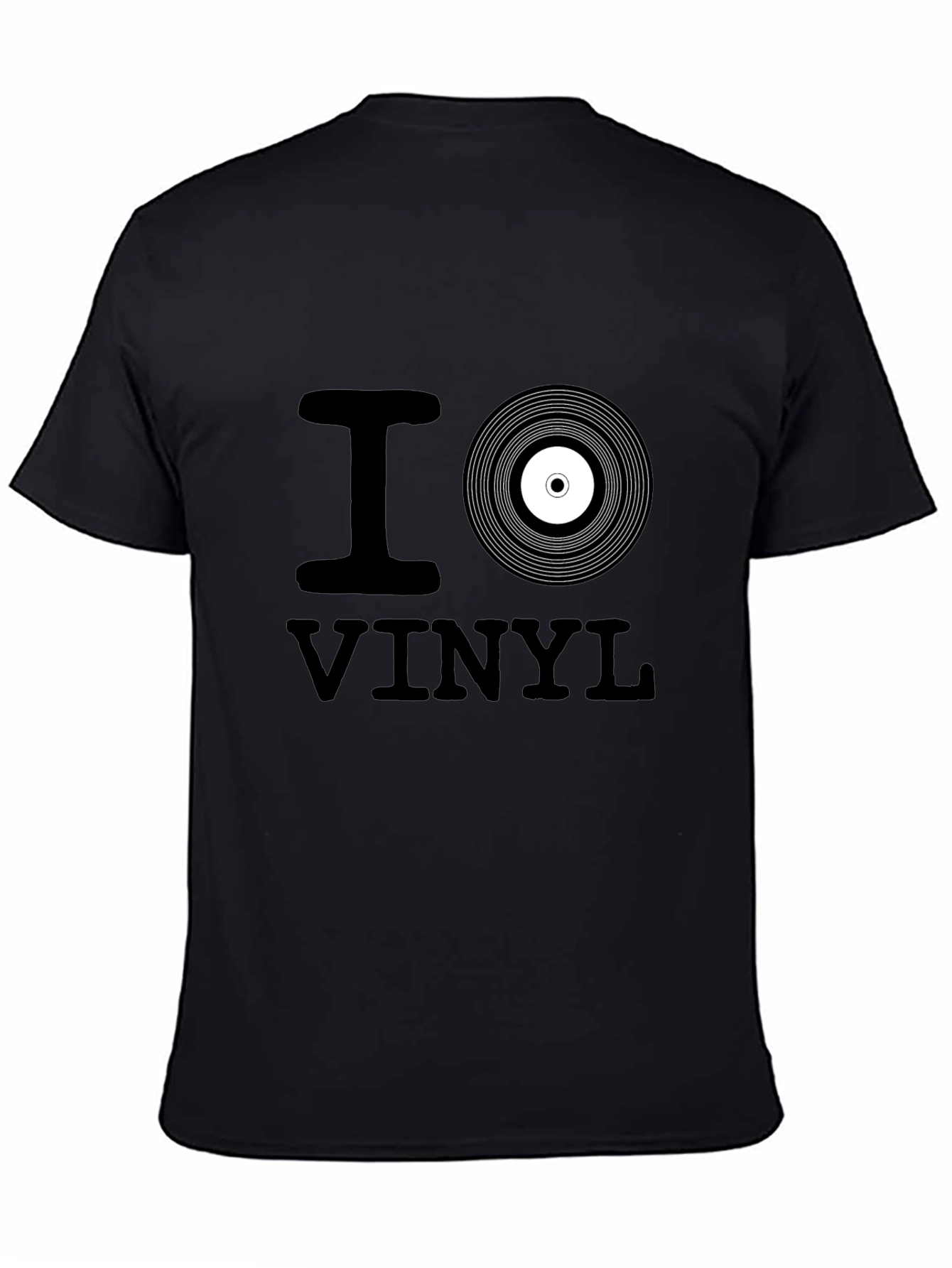 I Love Vinyl Black T-Shirt