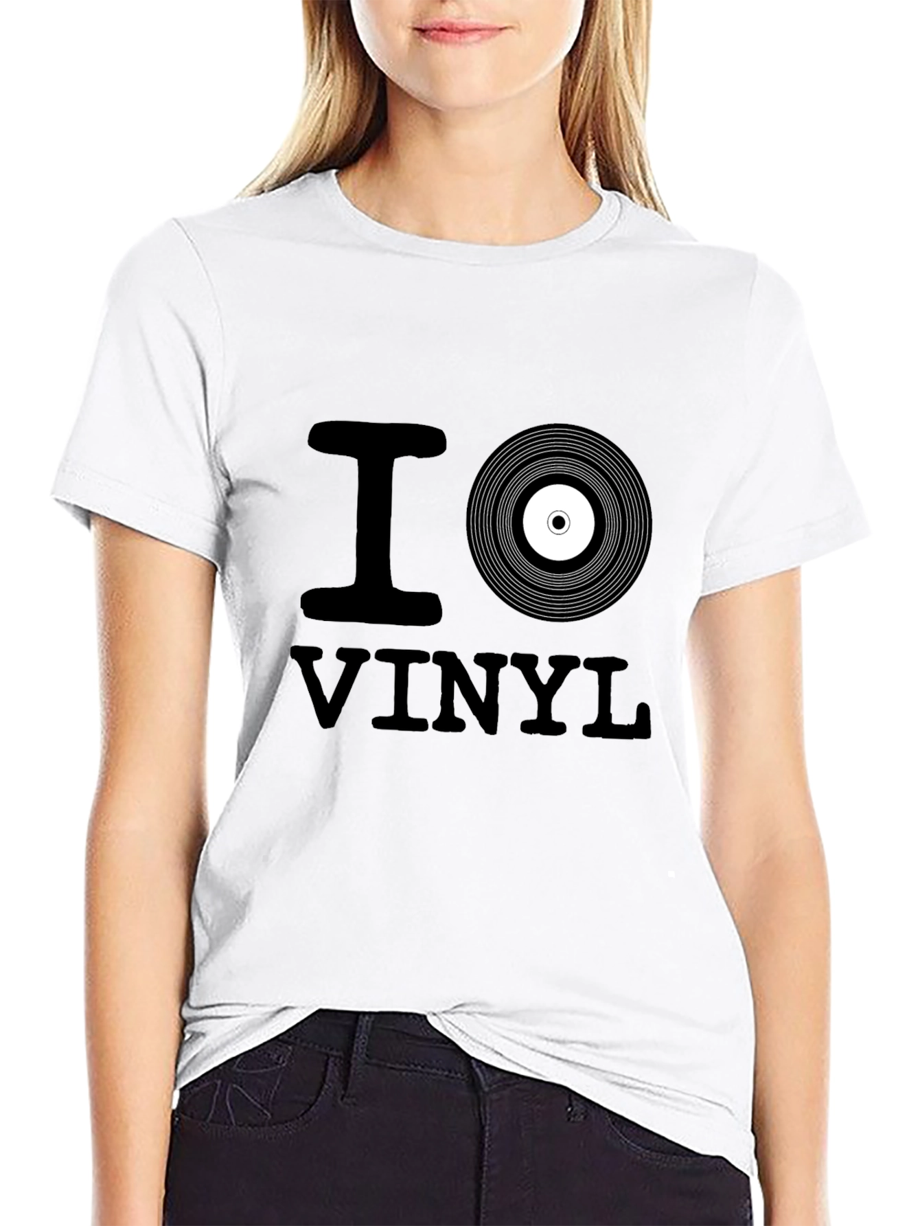 I Love Vinyl Black T-Shirt