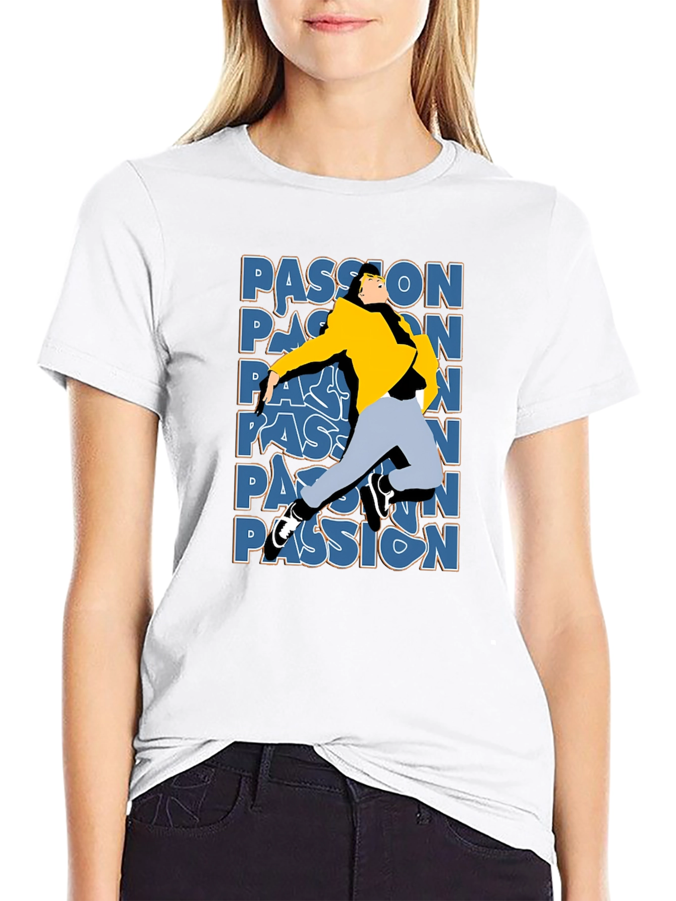 Passion Graphic T-Shirt - Stylish Black Tee