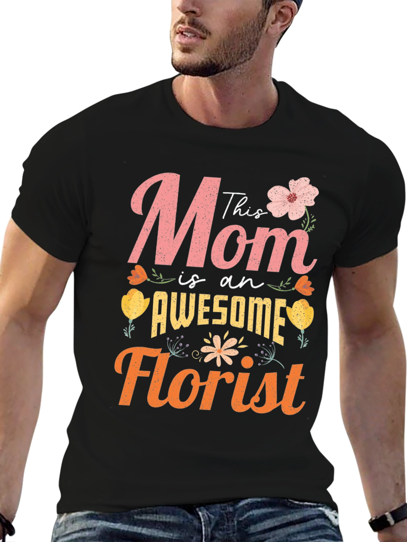 Awesome Mom Florist T-Shirt