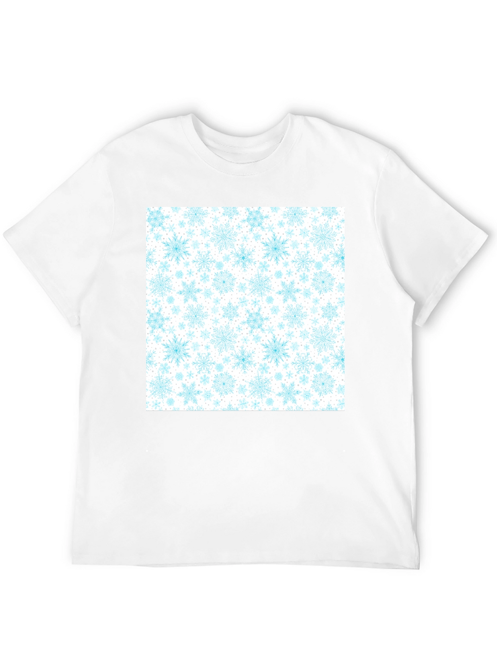 Snowflake Pattern T-Shirt - Winter Holiday Tee