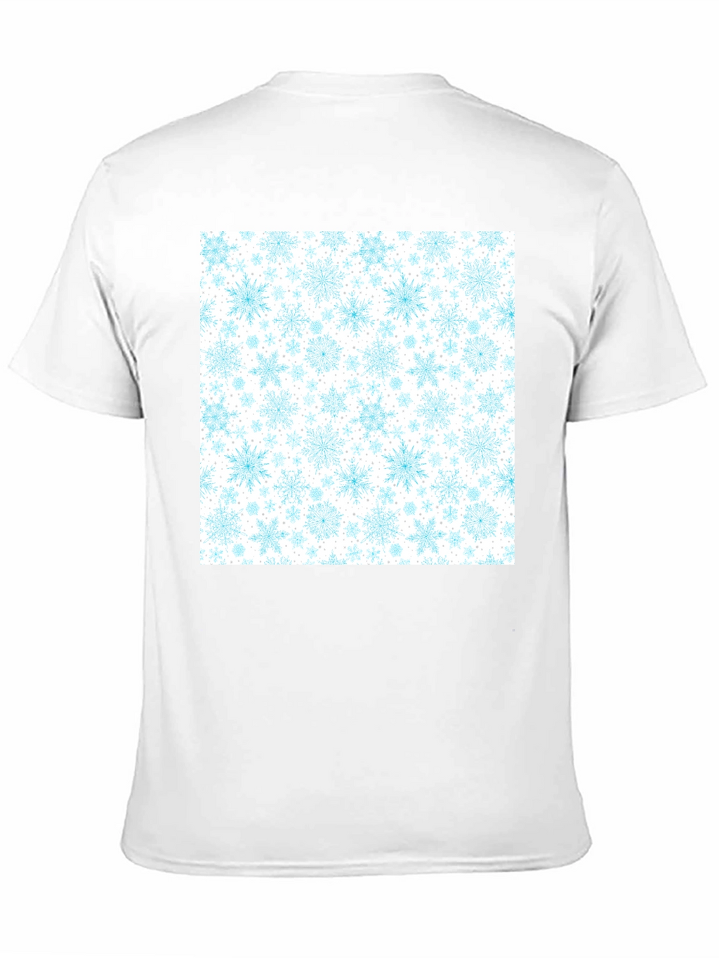 Snowflake Pattern T-Shirt - Winter Holiday Tee