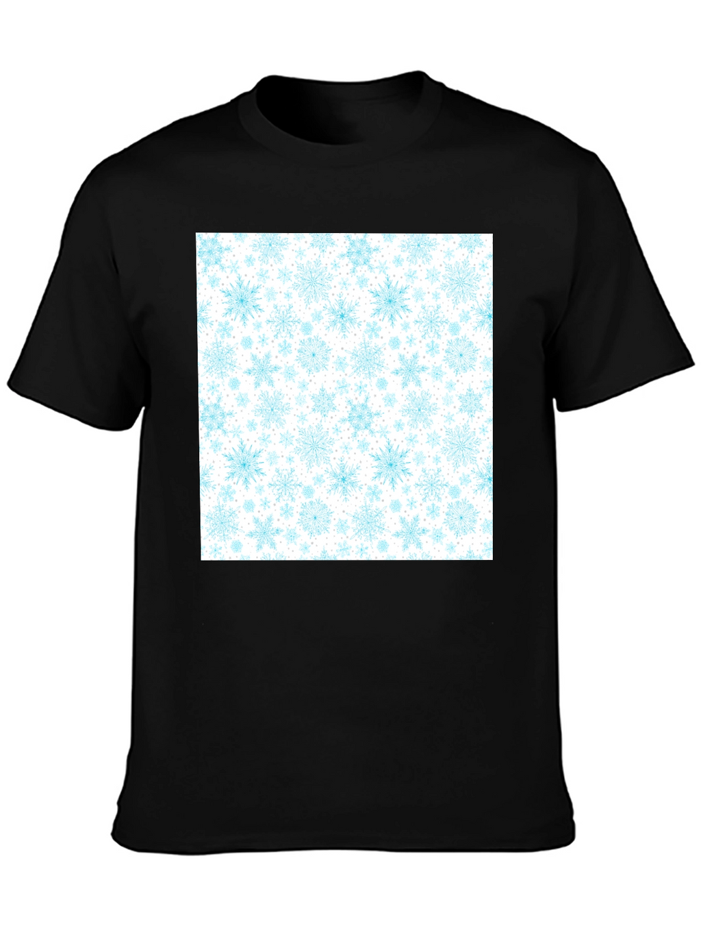 Snowflake Pattern T-Shirt - Winter Holiday Tee