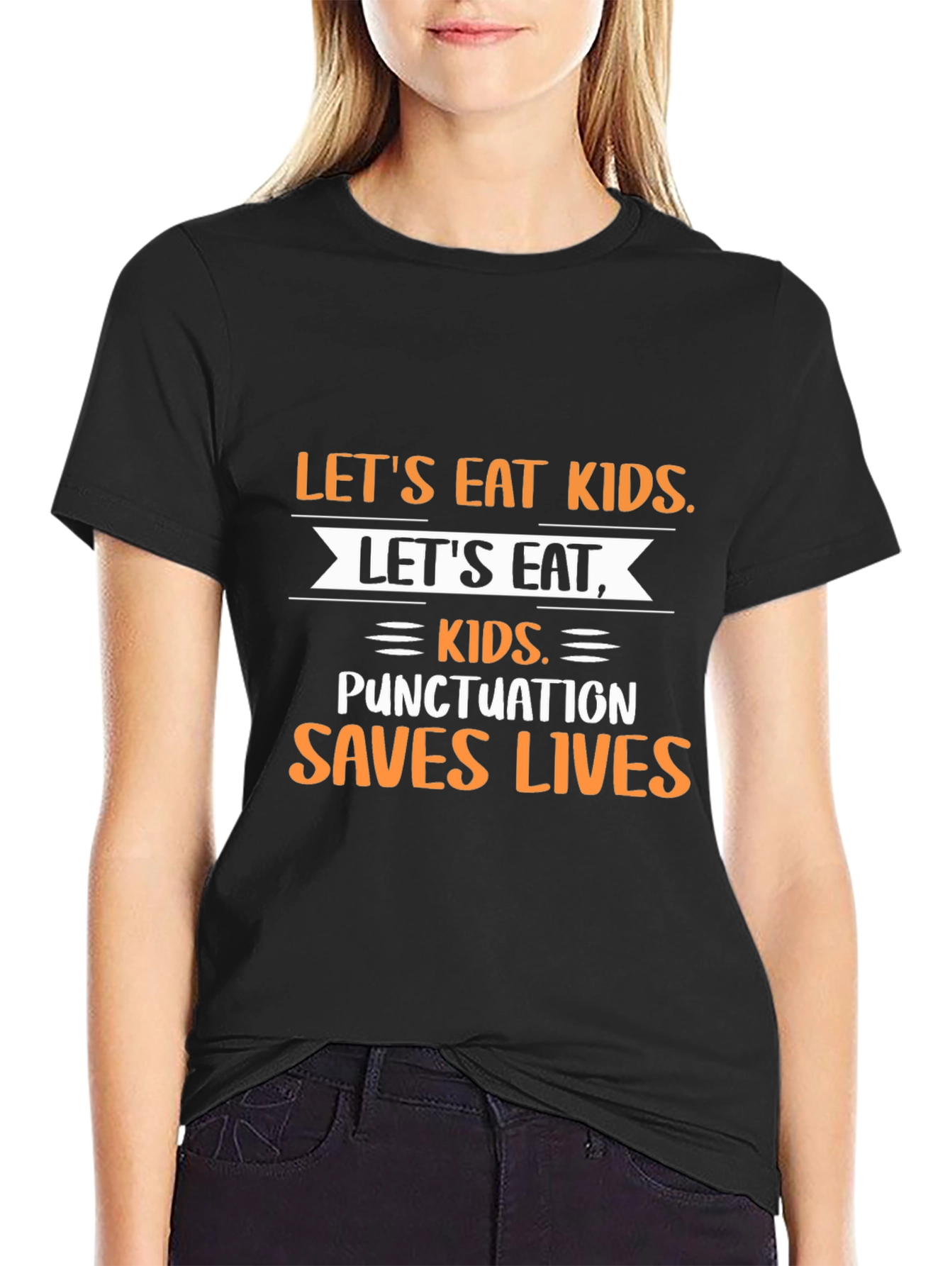 Punctuation Saves Lives Graphic T-Shirt