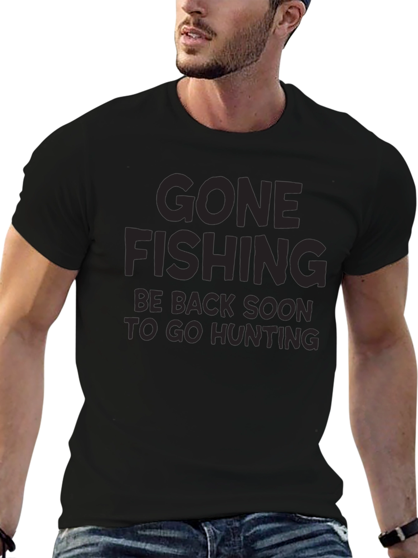 Gone Fishing T-Shirt - Hunting Trip Ready