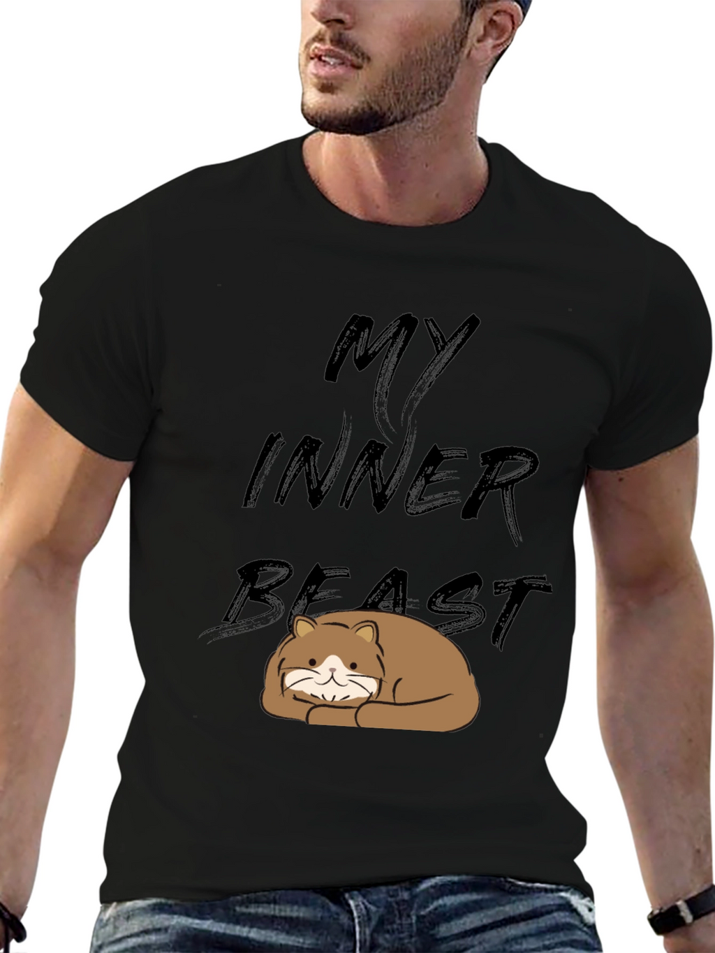 My Inner Beast T-Shirt - Cute Cat Graphic Tee