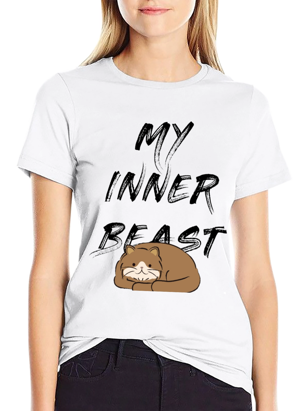 My Inner Beast T-Shirt - Cute Cat Graphic Tee