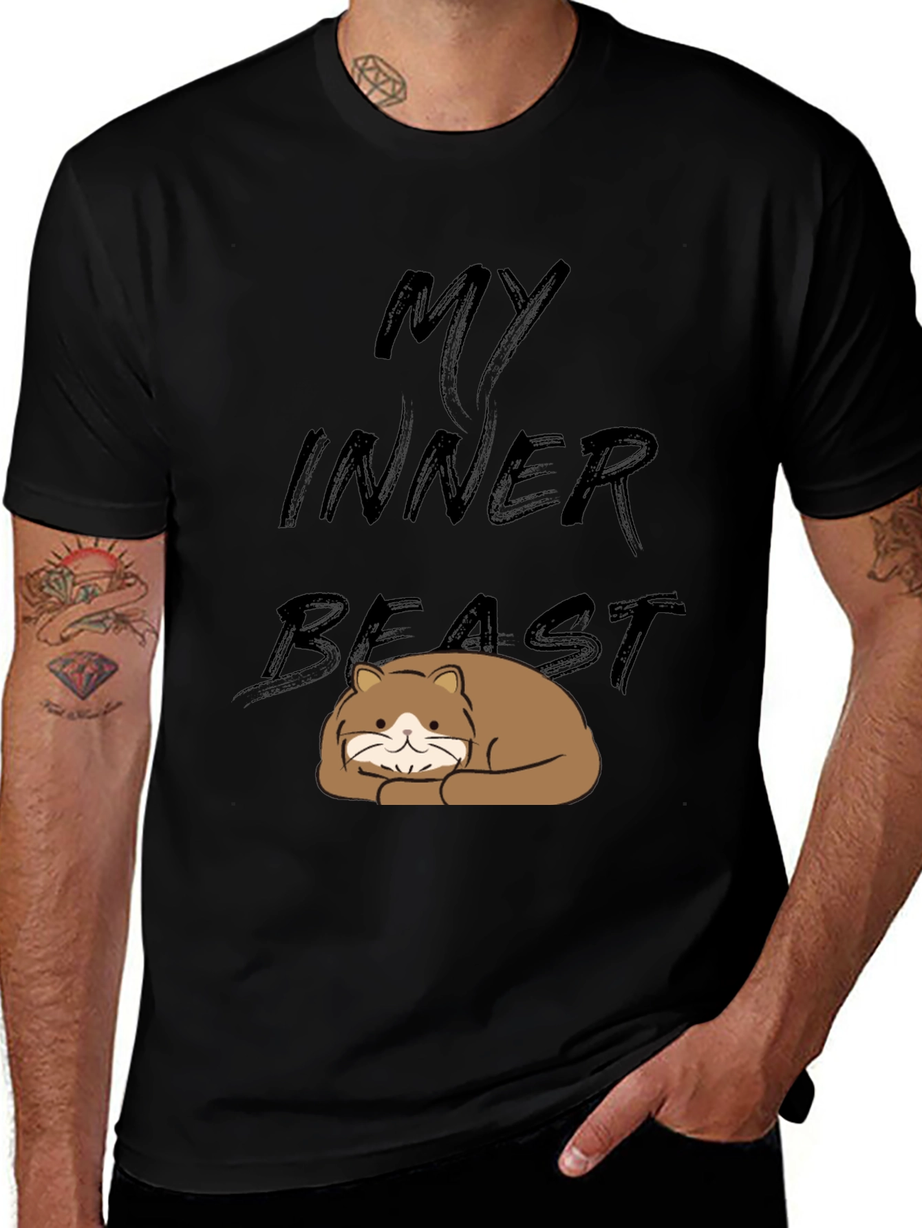 My Inner Beast T-Shirt - Cute Cat Graphic Tee
