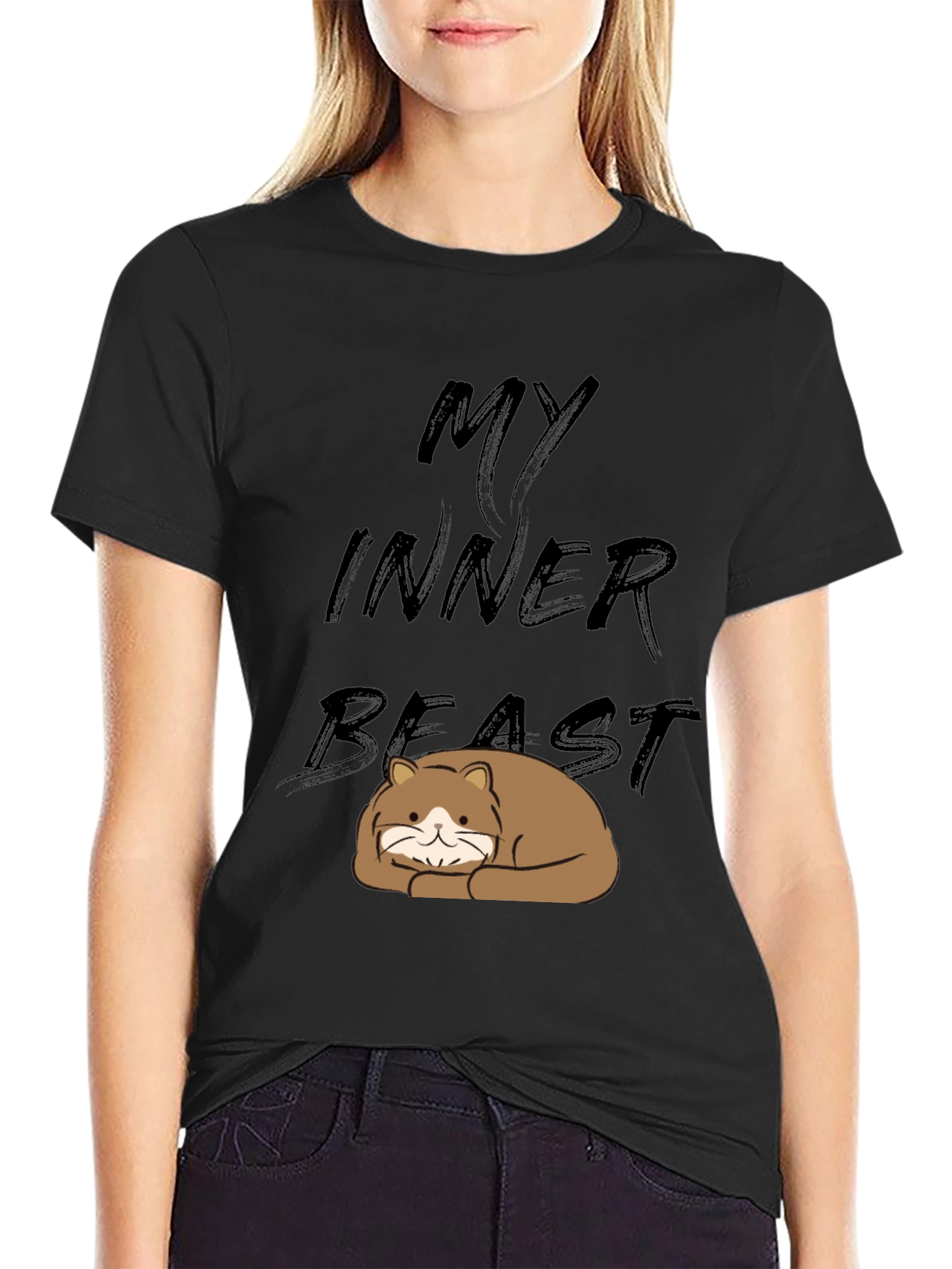 My Inner Beast T-Shirt - Cute Cat Graphic Tee