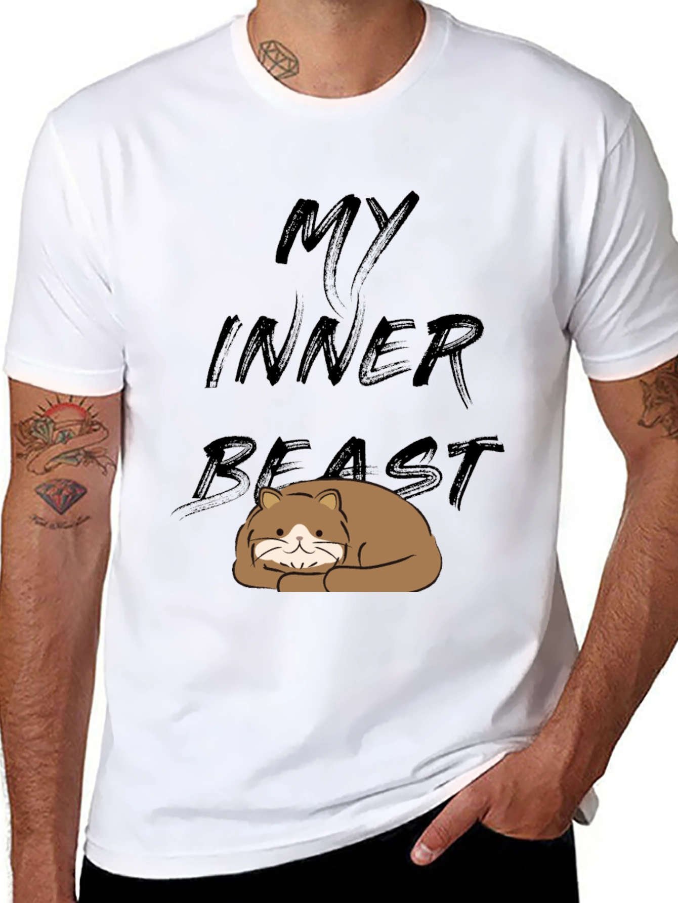 My Inner Beast T-Shirt - Cute Cat Graphic Tee