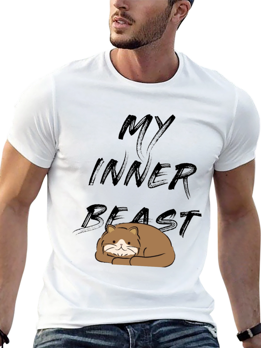My Inner Beast T-Shirt - Cute Cat Graphic Tee