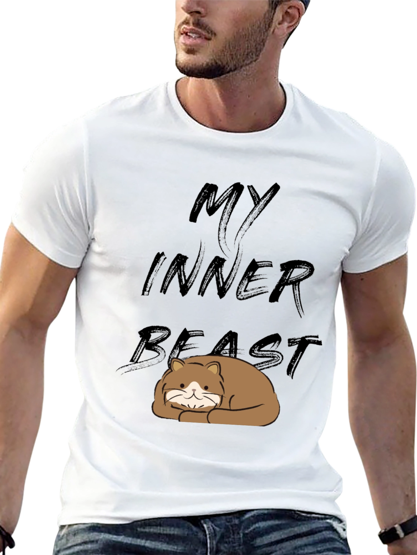 My Inner Beast T-Shirt - Cute Cat Graphic Tee