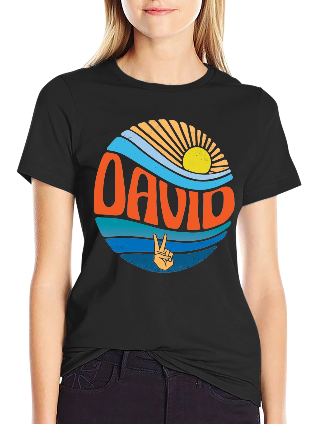 Retro David T-Shirt - Peace & Sunshine Design