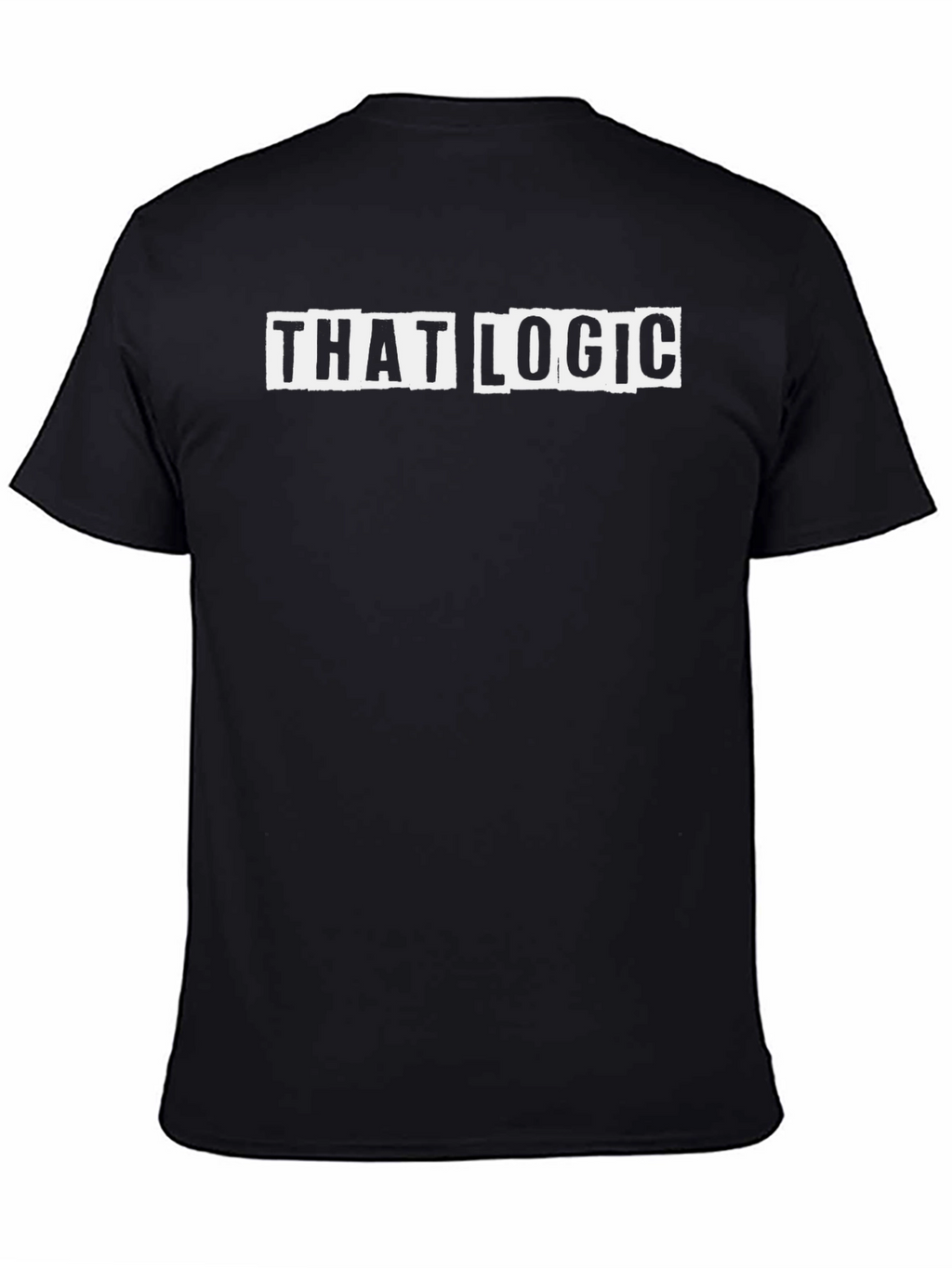 That Logic Graphic Tee - Black Crew Neck T-Shirt