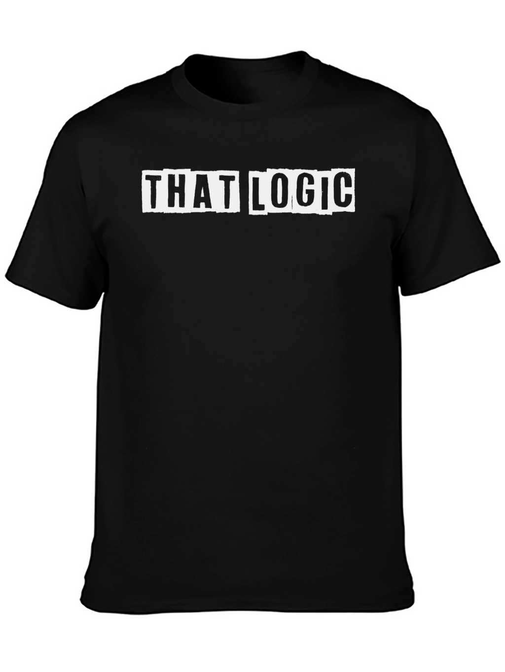 That Logic Graphic Tee - Black Crew Neck T-Shirt