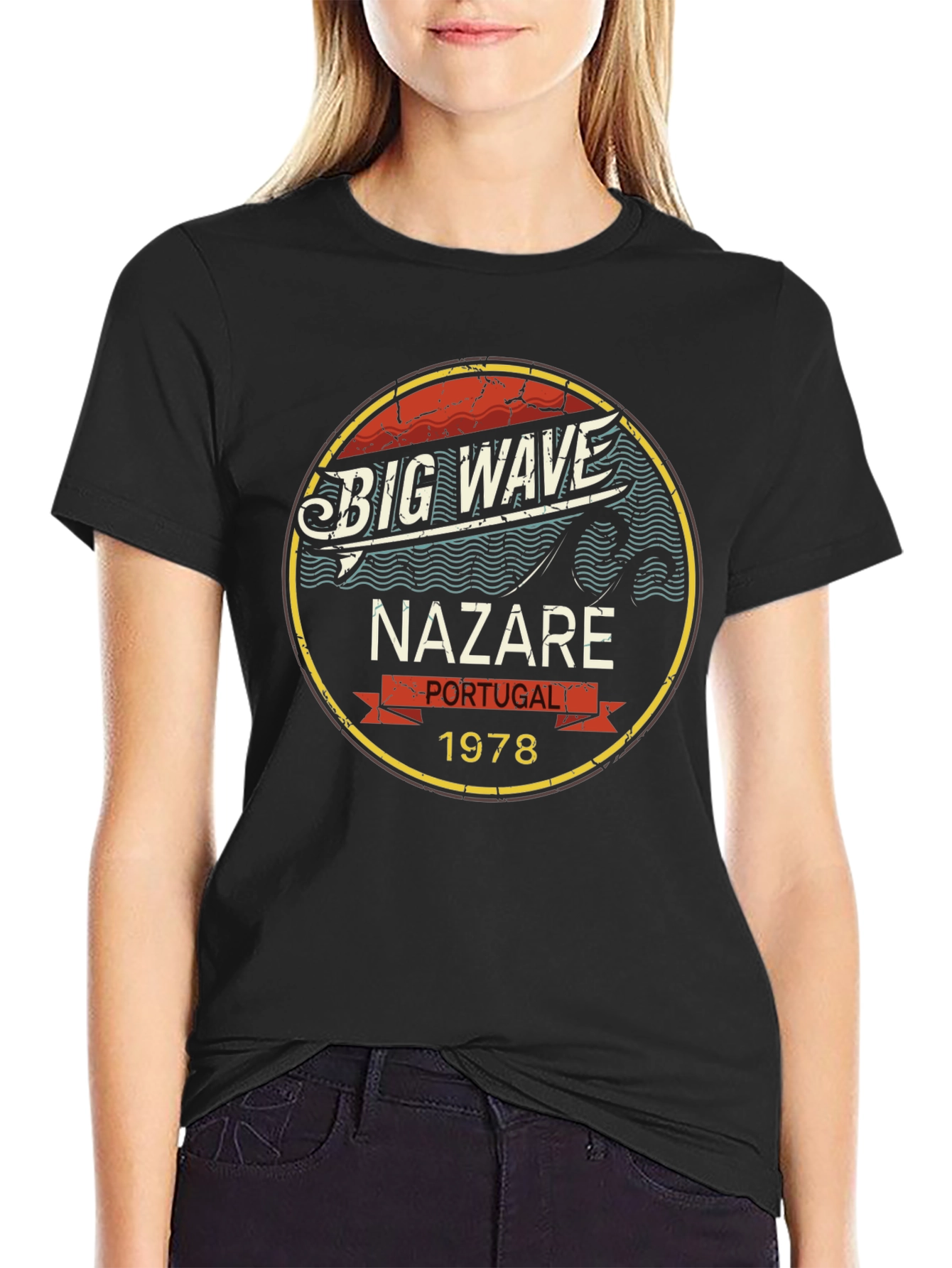 Big Wave Nazaré Portugal 1978 T-Shirt