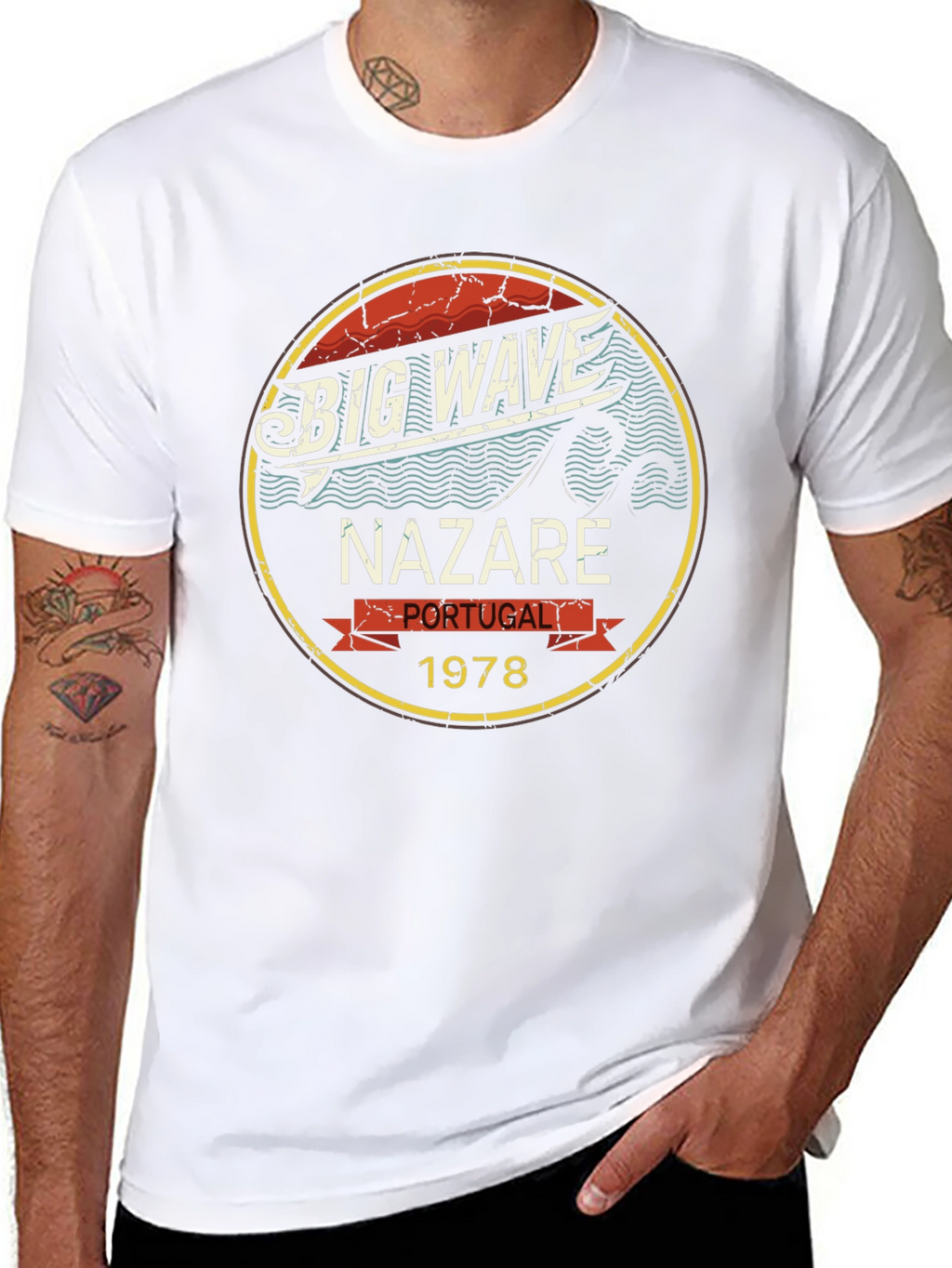 Big Wave Nazaré Portugal 1978 T-Shirt