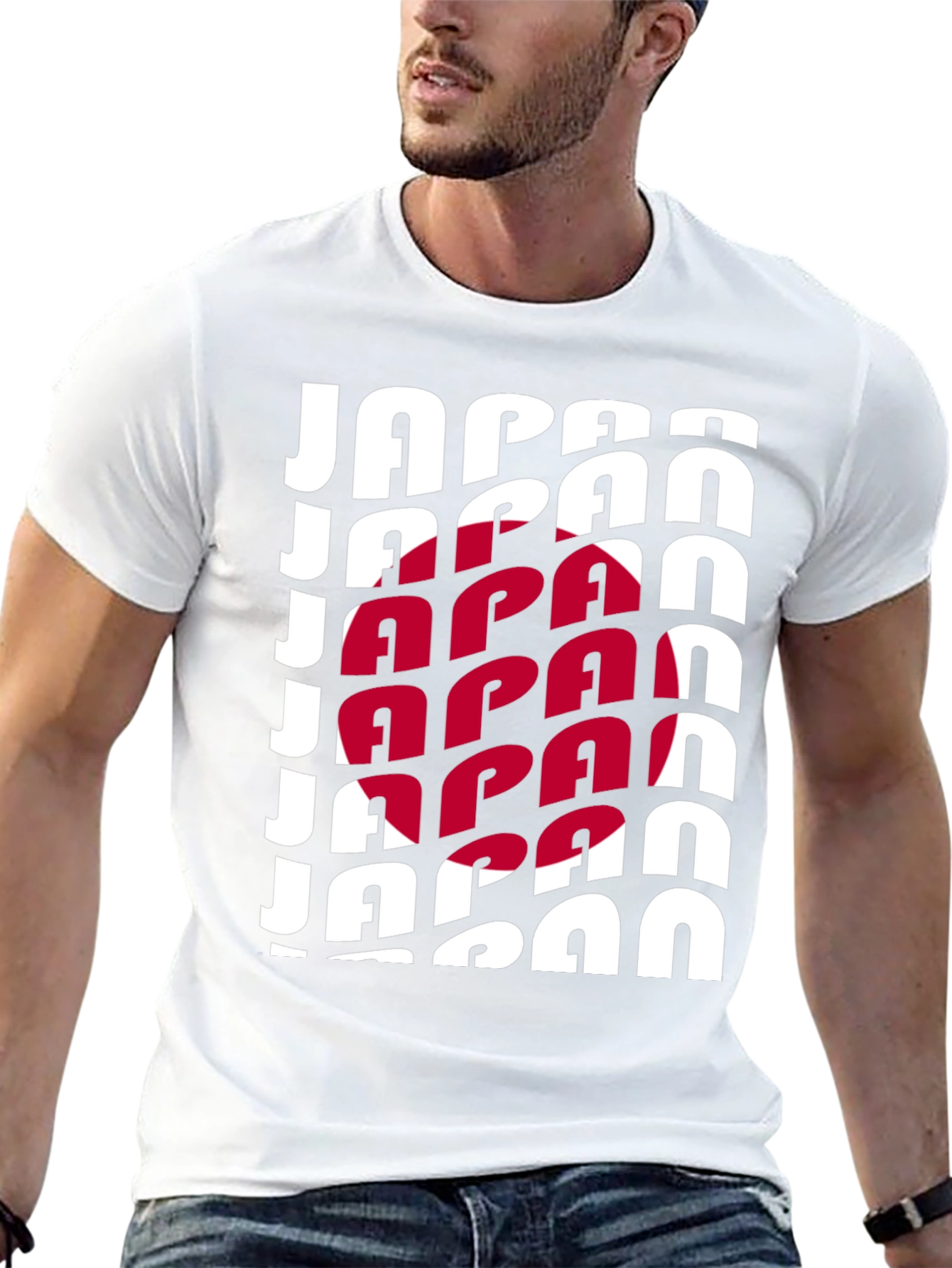 Japan Flag Graphic Tee - Black Unisex T-Shirt