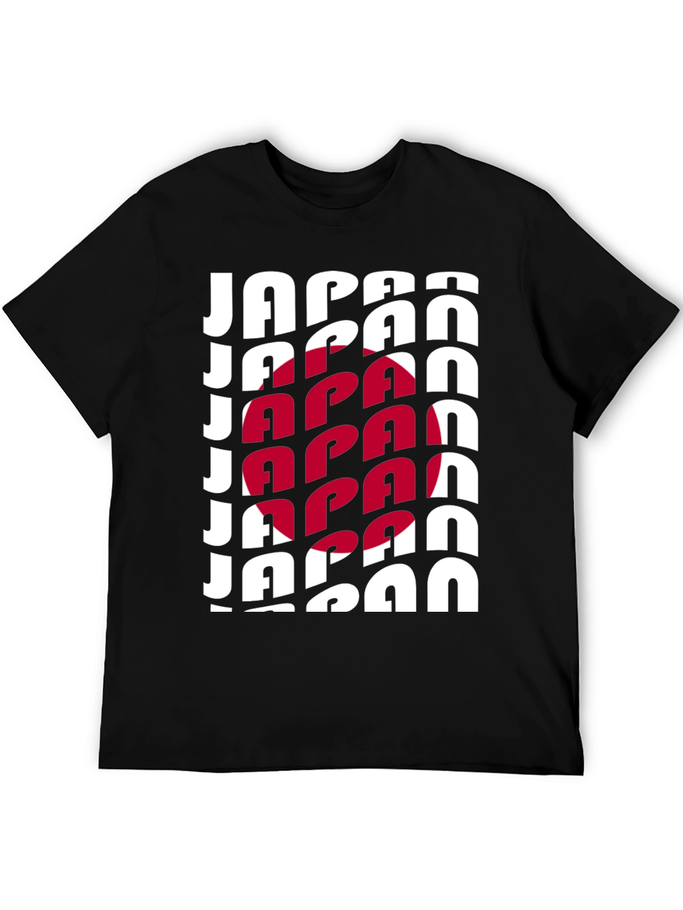 Japan Flag Graphic Tee - Black Unisex T-Shirt