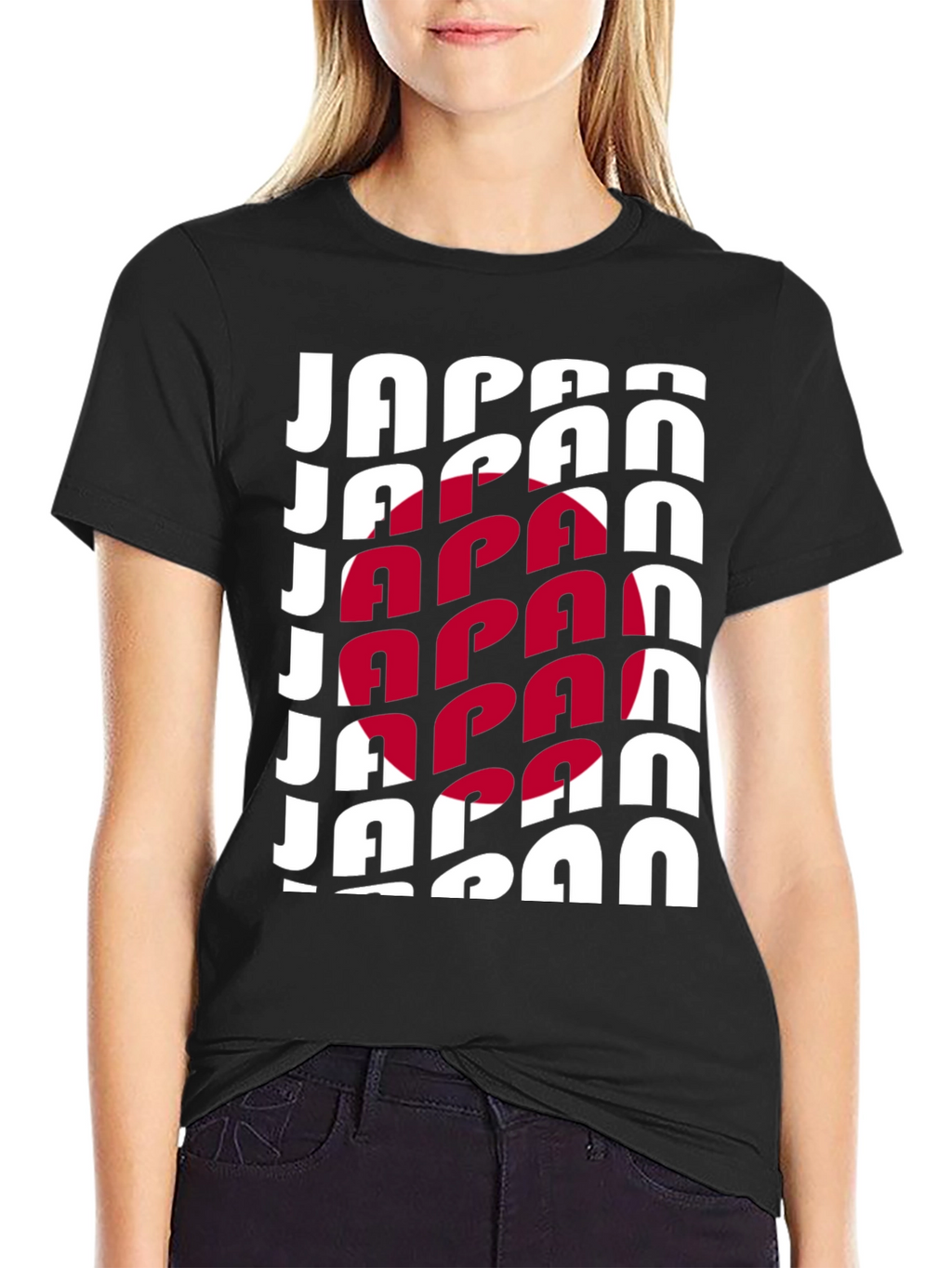 Japan Flag Graphic Tee - Black Unisex T-Shirt