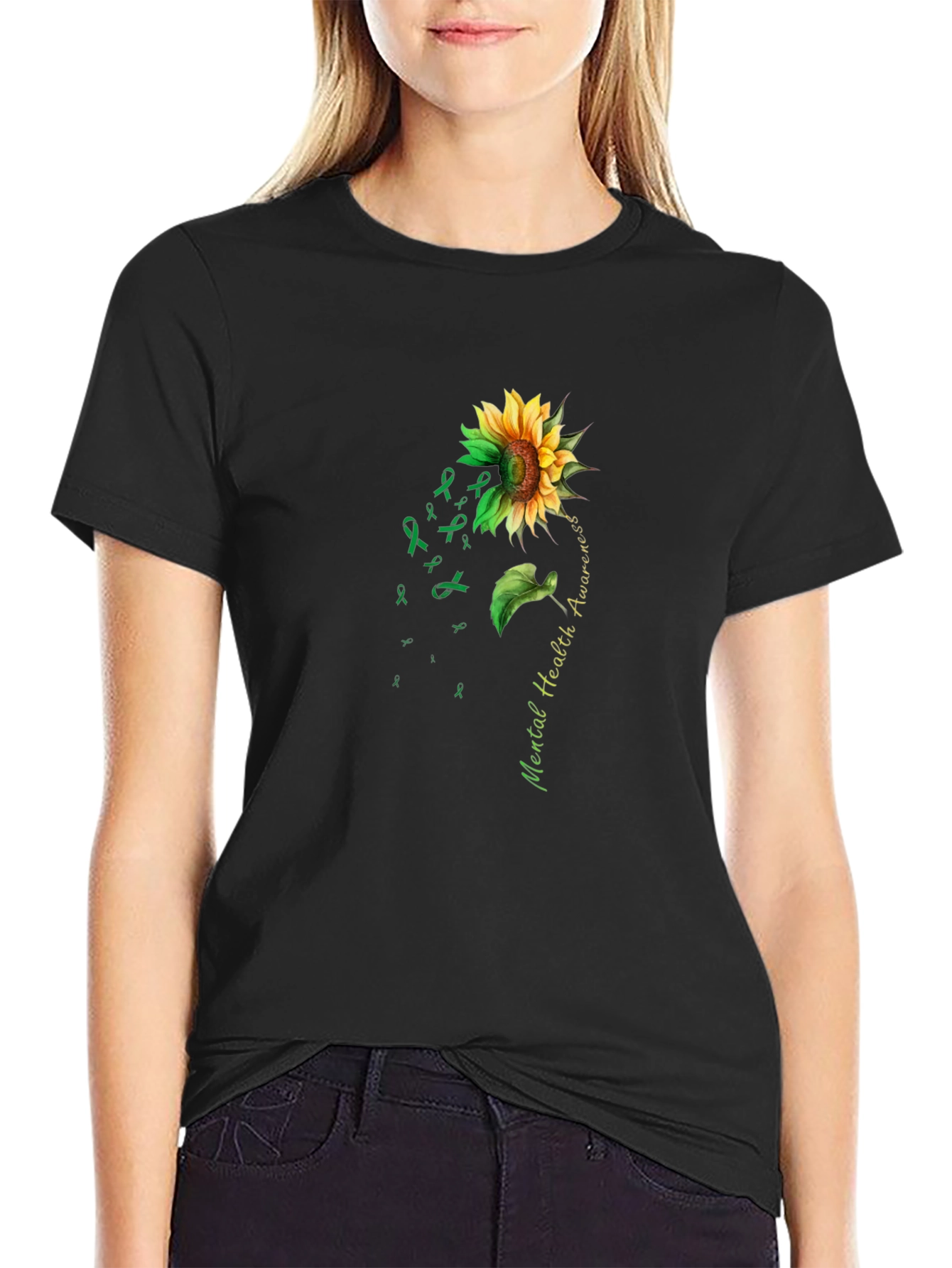 Mental Health Awareness Sunflower T-Shirt