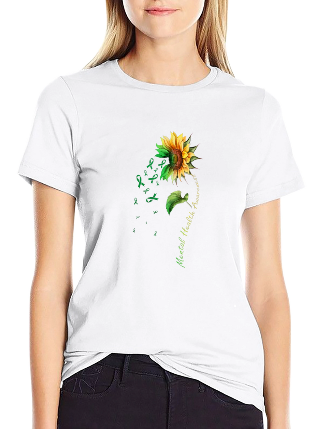 Mental Health Awareness Sunflower T-Shirt