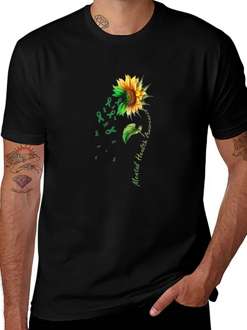 Mental Health Awareness Sunflower T-Shirt