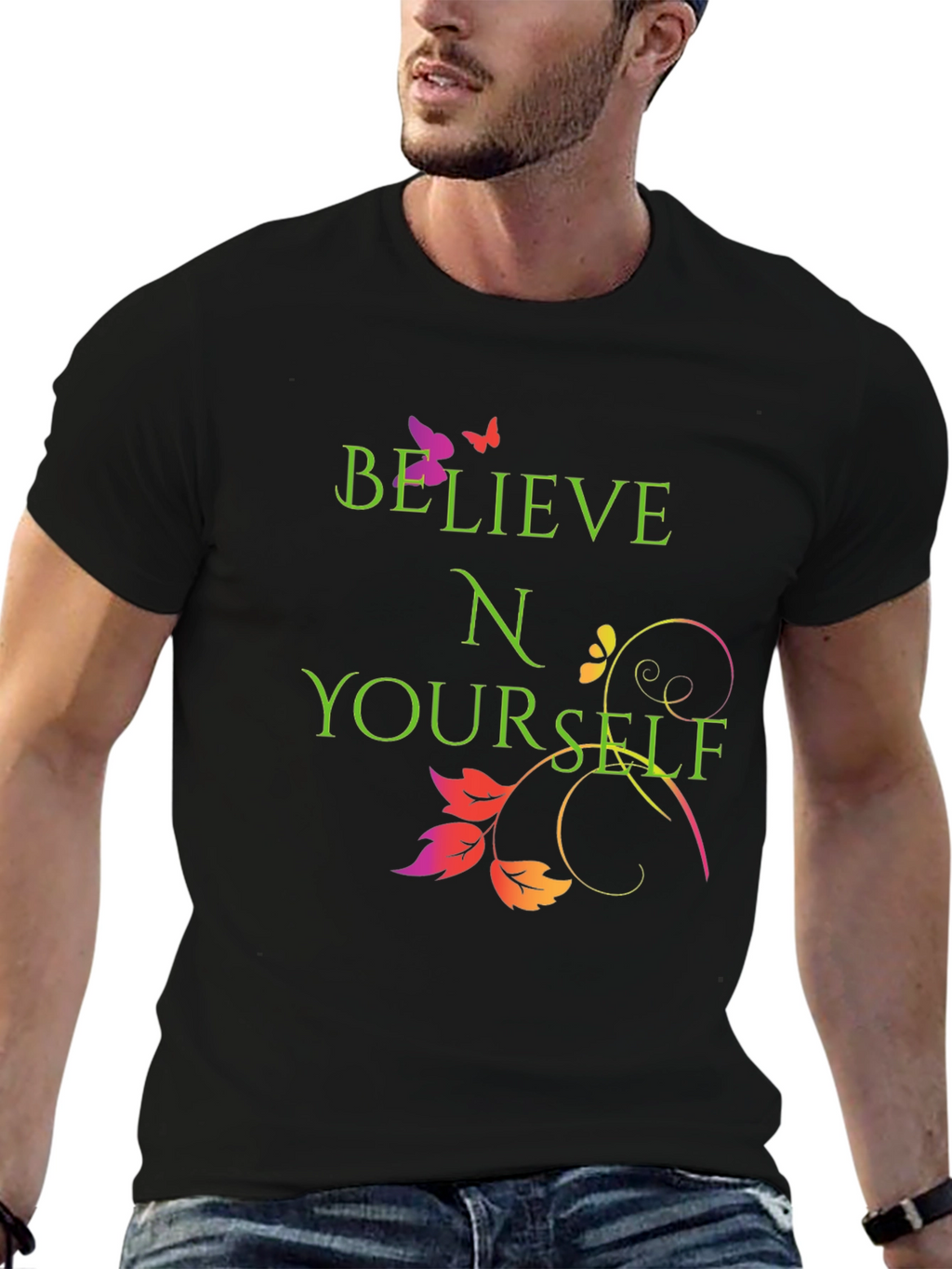 Believe in Yourself Graphic Tee - Trendy and Inspiring
