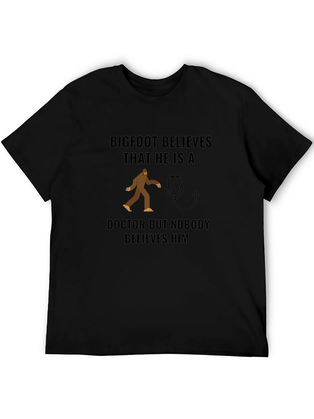 Bigfoot Doctor Graphic Tee Funny Novelty Shirt