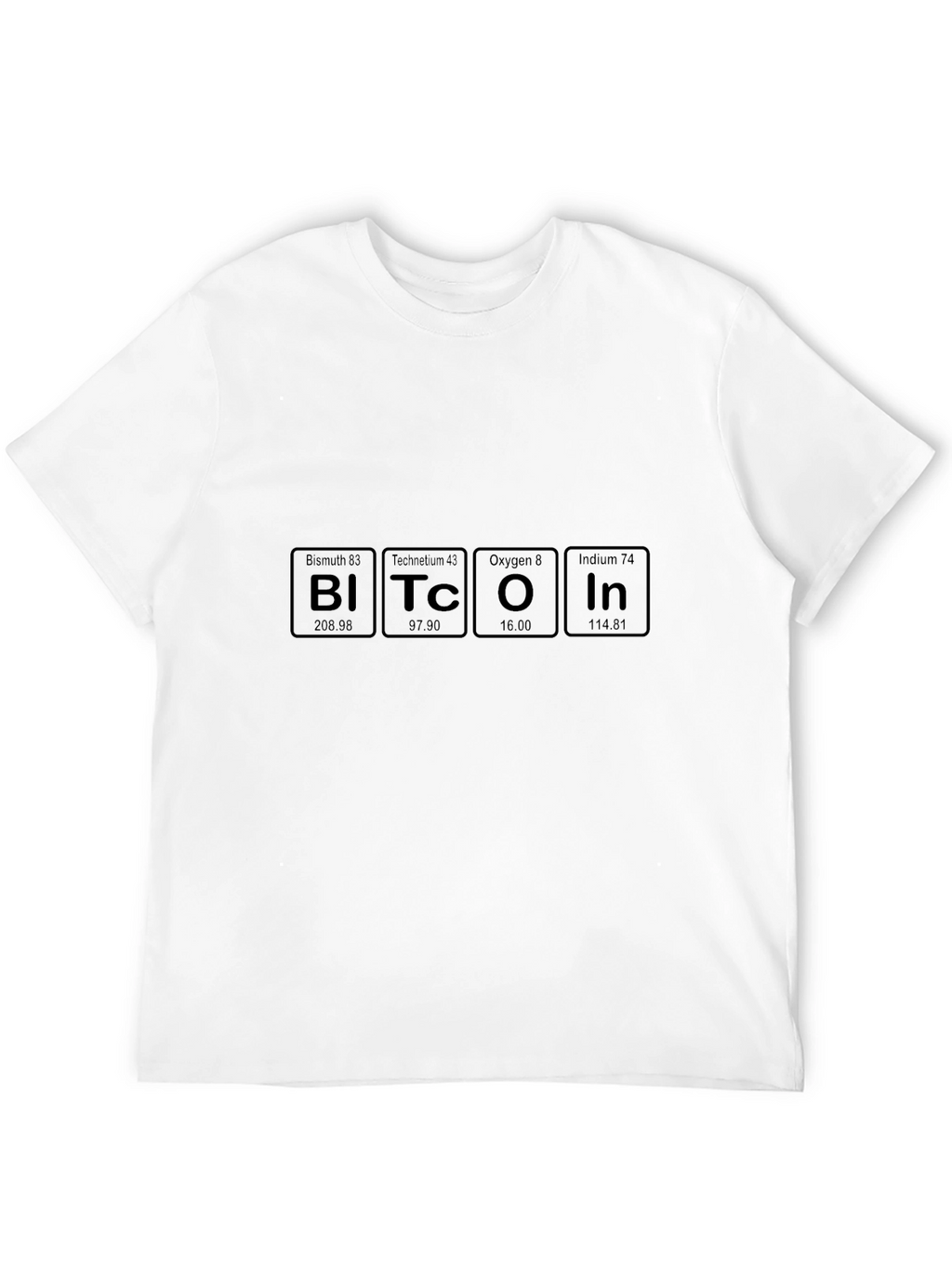 Bitcoin Periodic Table Elements Funny Crypto T-Shirt