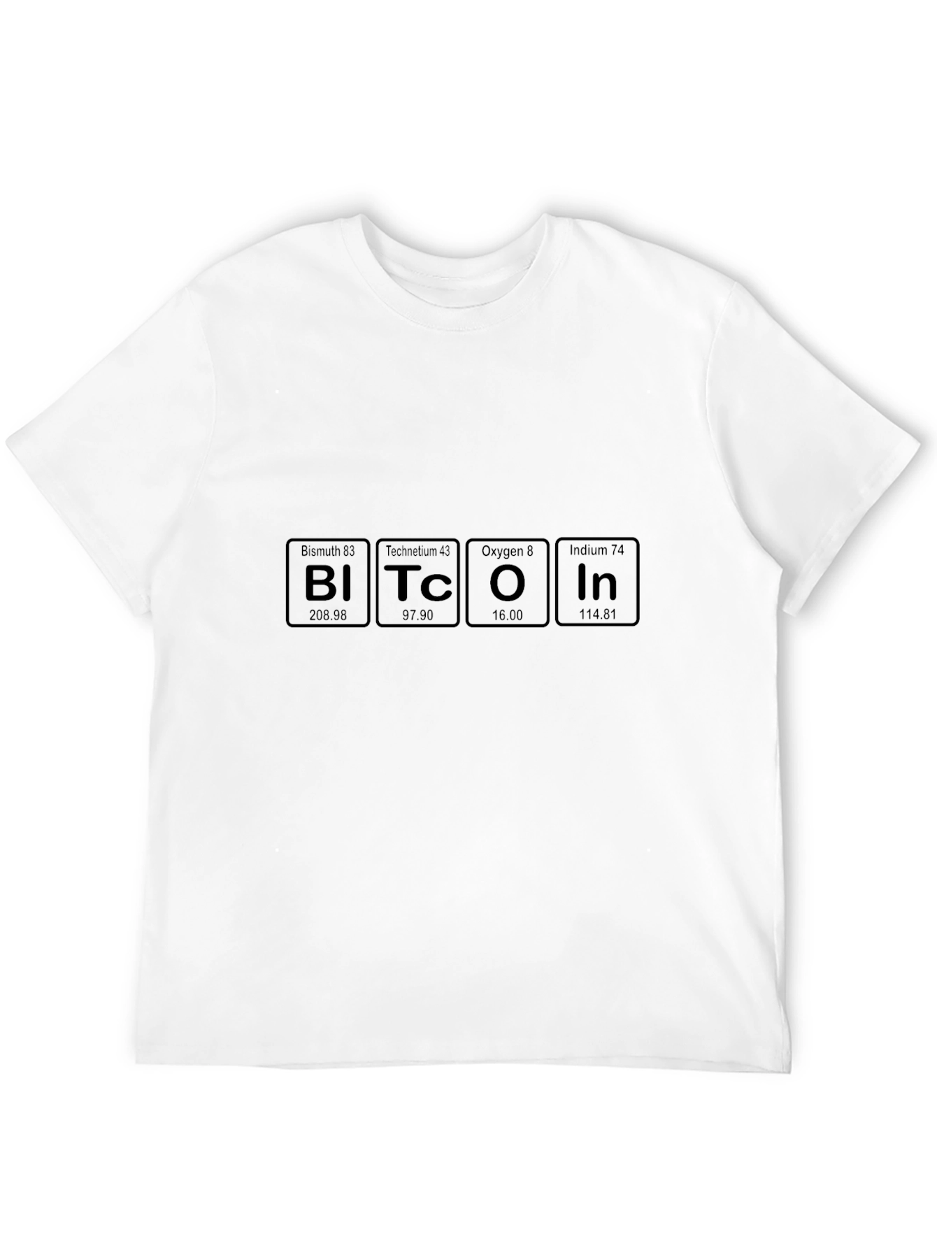 Bitcoin Periodic Table Elements Funny Crypto T-Shirt