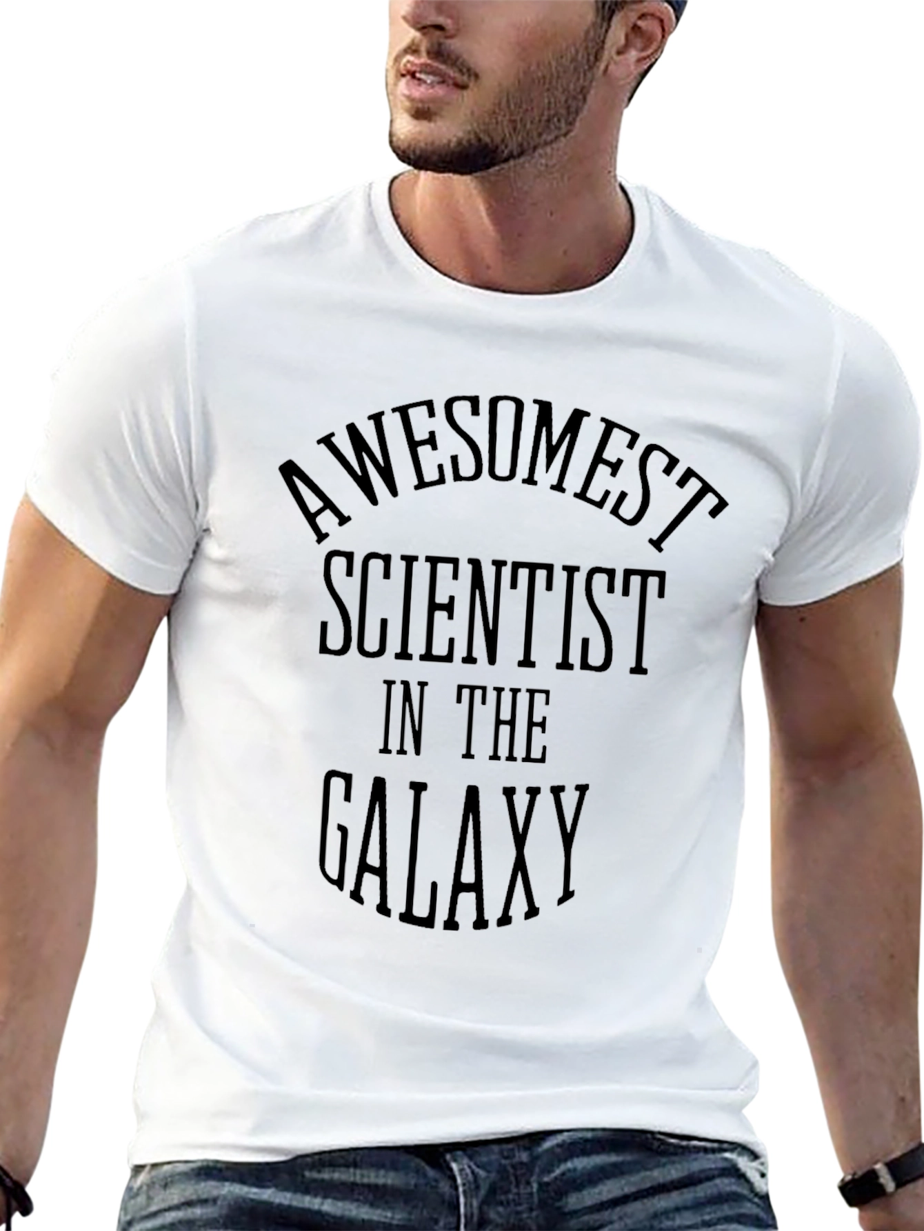 Awesomest Scientist in the Galaxy Black T-Shirt