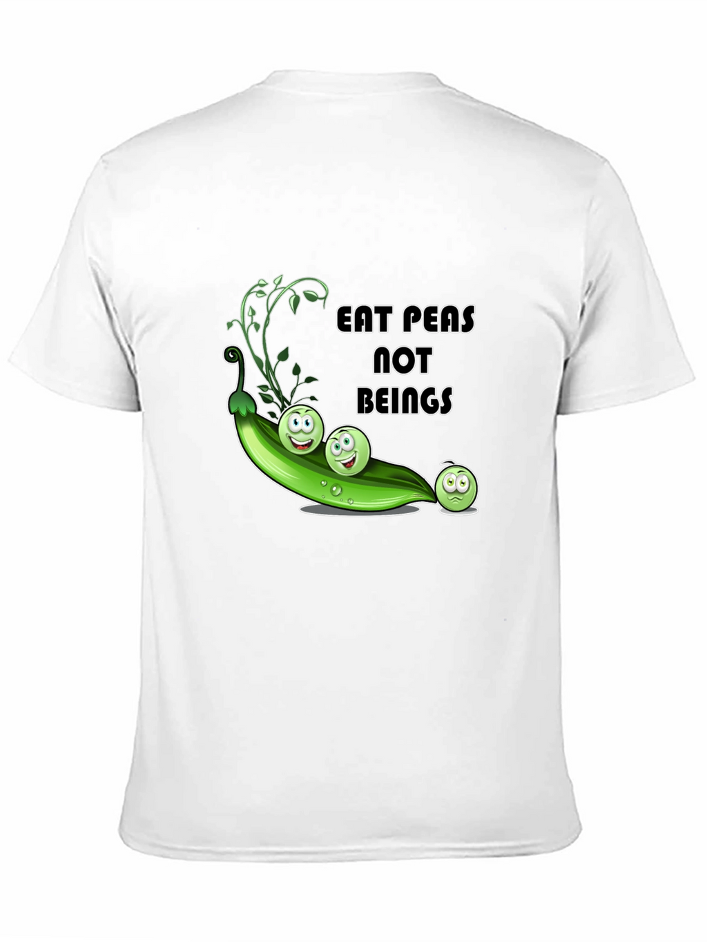 Eat Peas Not Beings Vegan Graphic T-Shirt