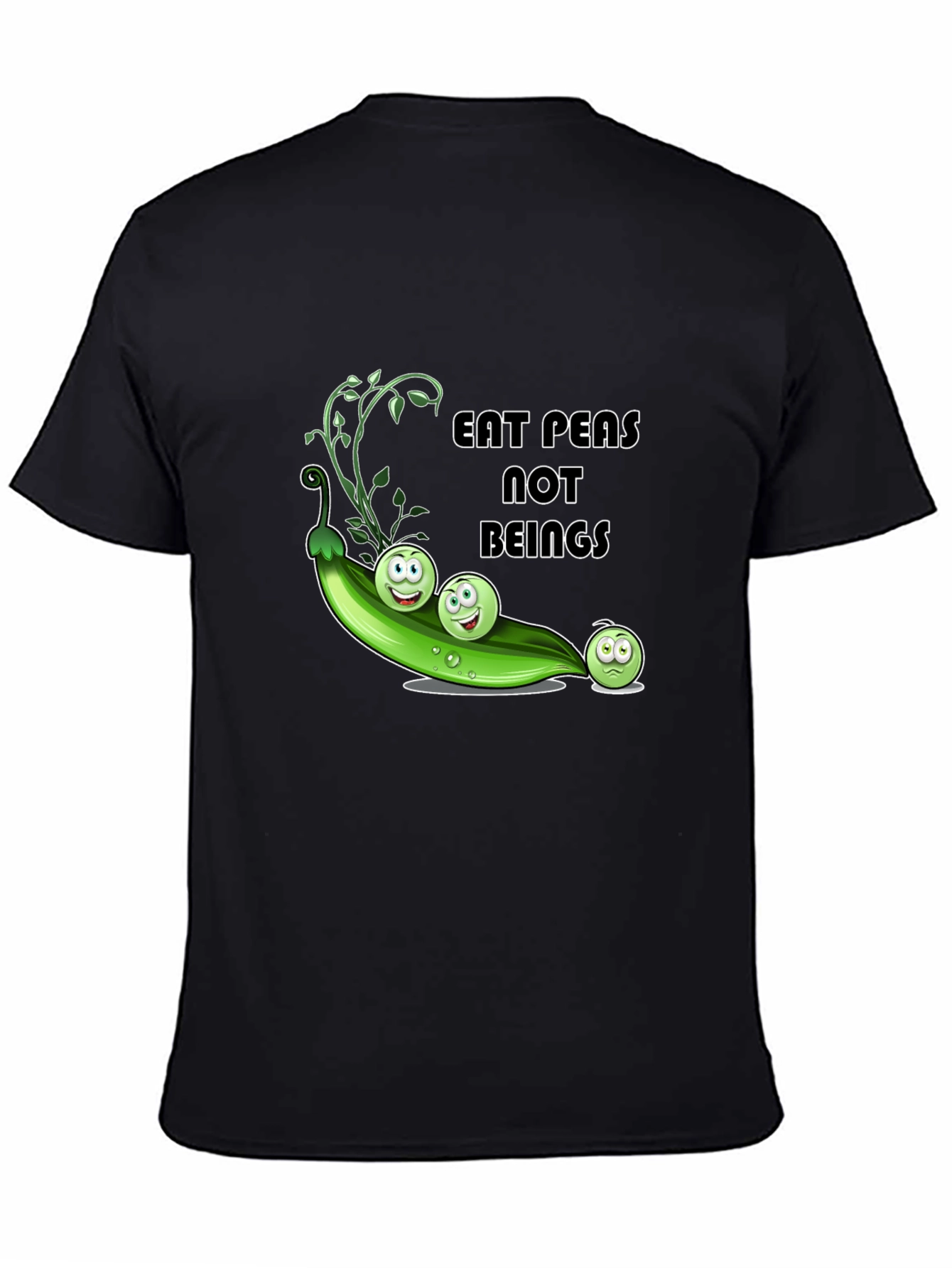 Eat Peas Not Beings Vegan Graphic T-Shirt