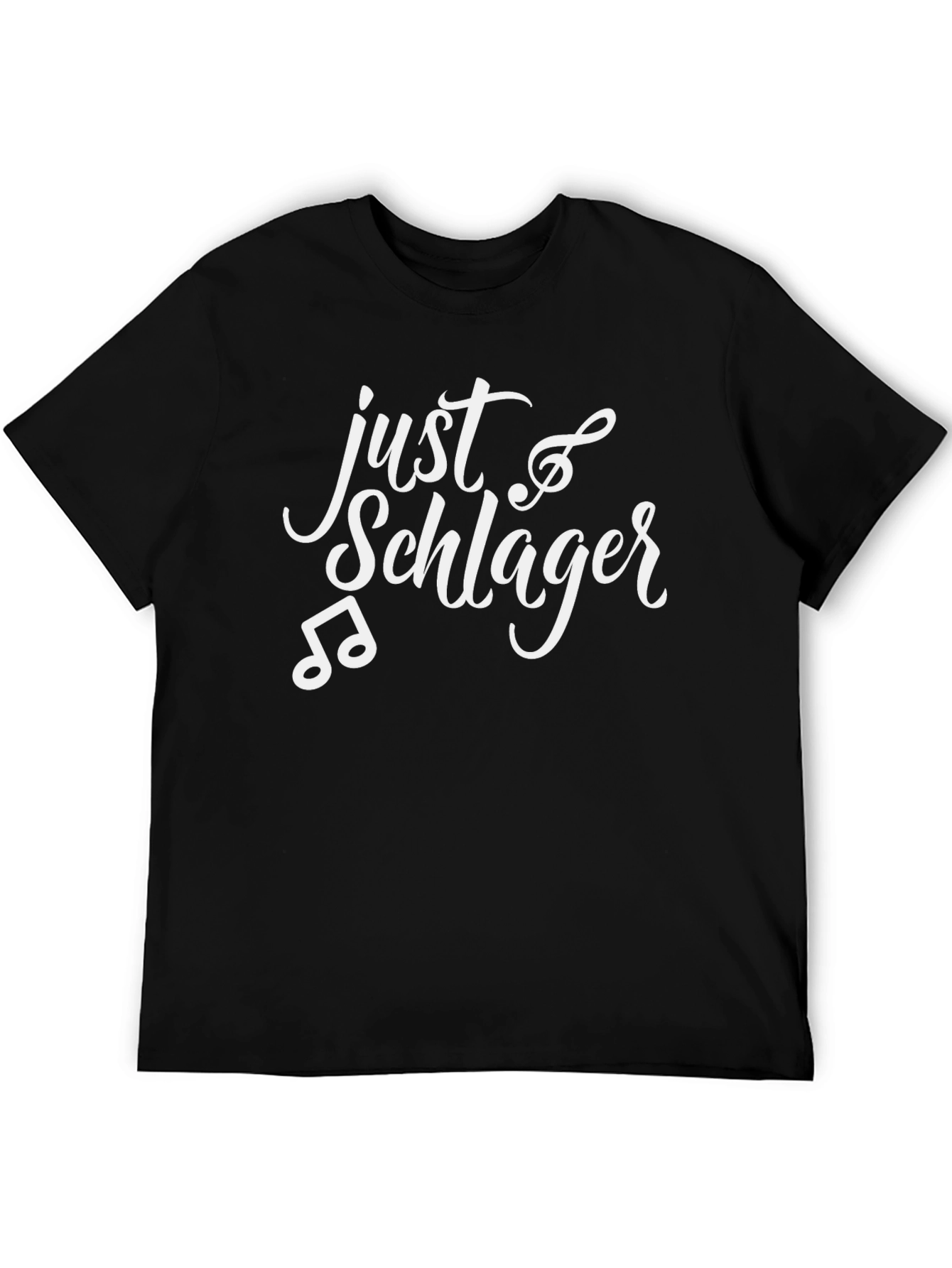 Just Schlager Black T-Shirt - Music Lovers Tee