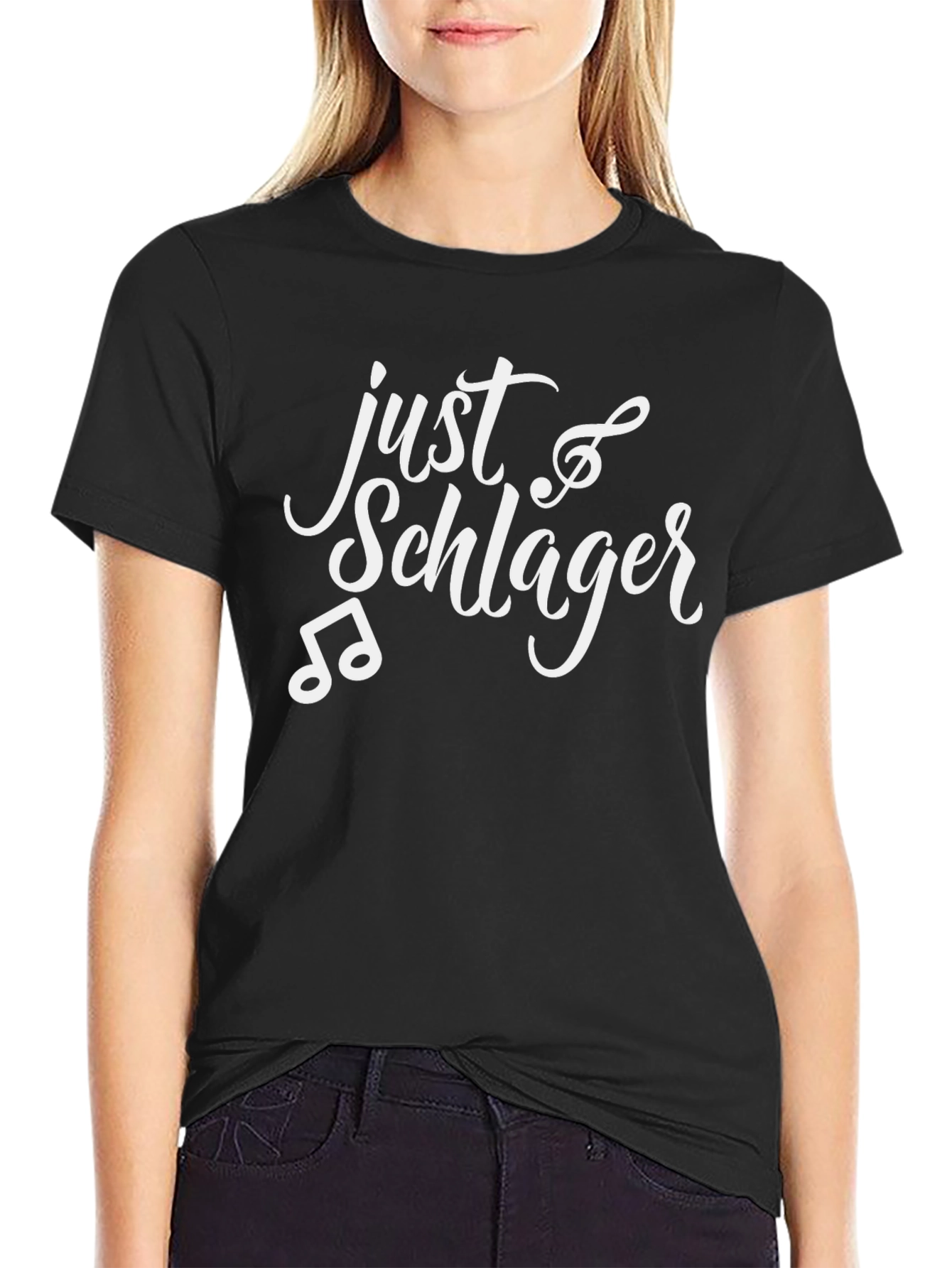Just Schlager Black T-Shirt - Music Lovers Tee