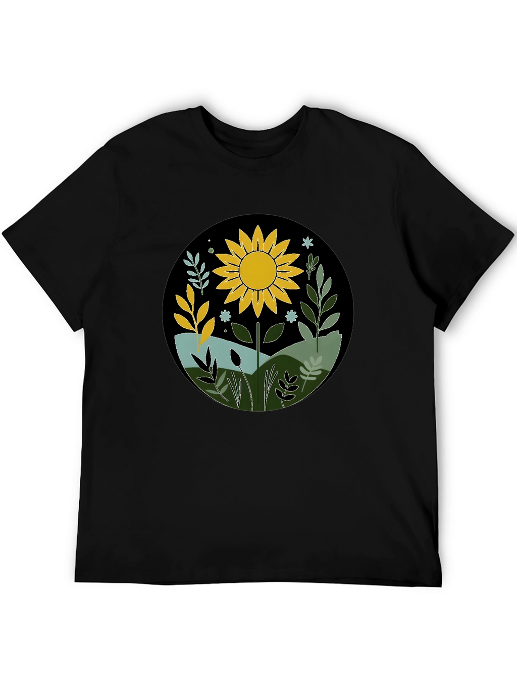 Sunflower Graphic Tee - Nature Inspired Design