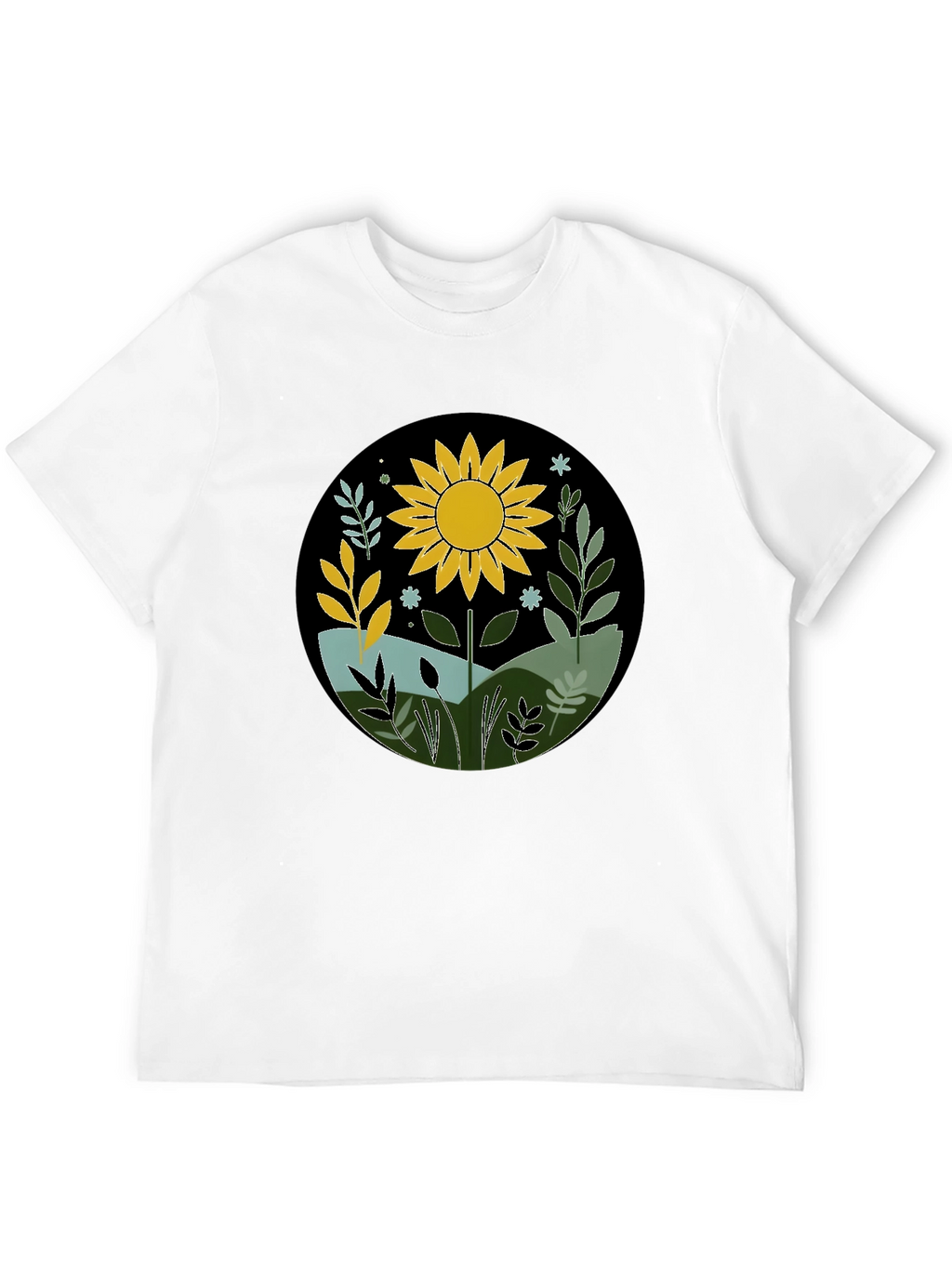 Sunflower Graphic Tee - Nature Inspired Design