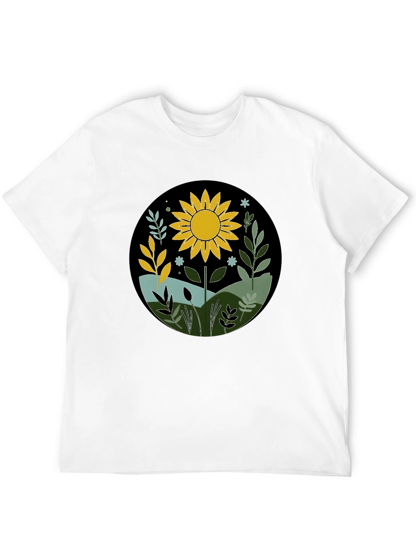 Sunflower Graphic Tee - Nature Inspired Design