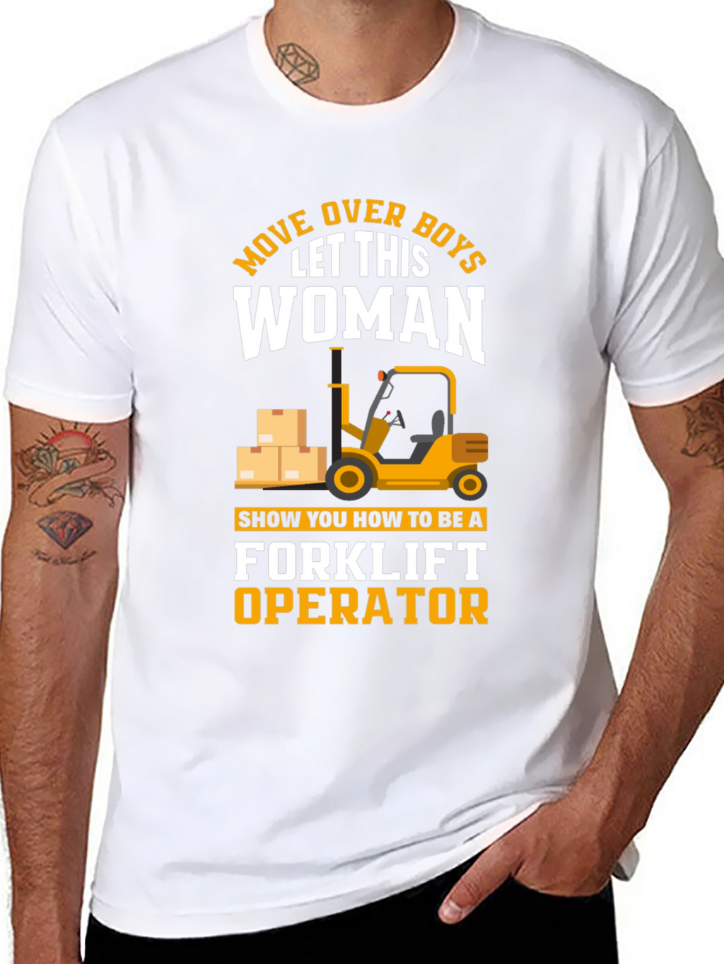 Forklift Operator Woman T-Shirt
